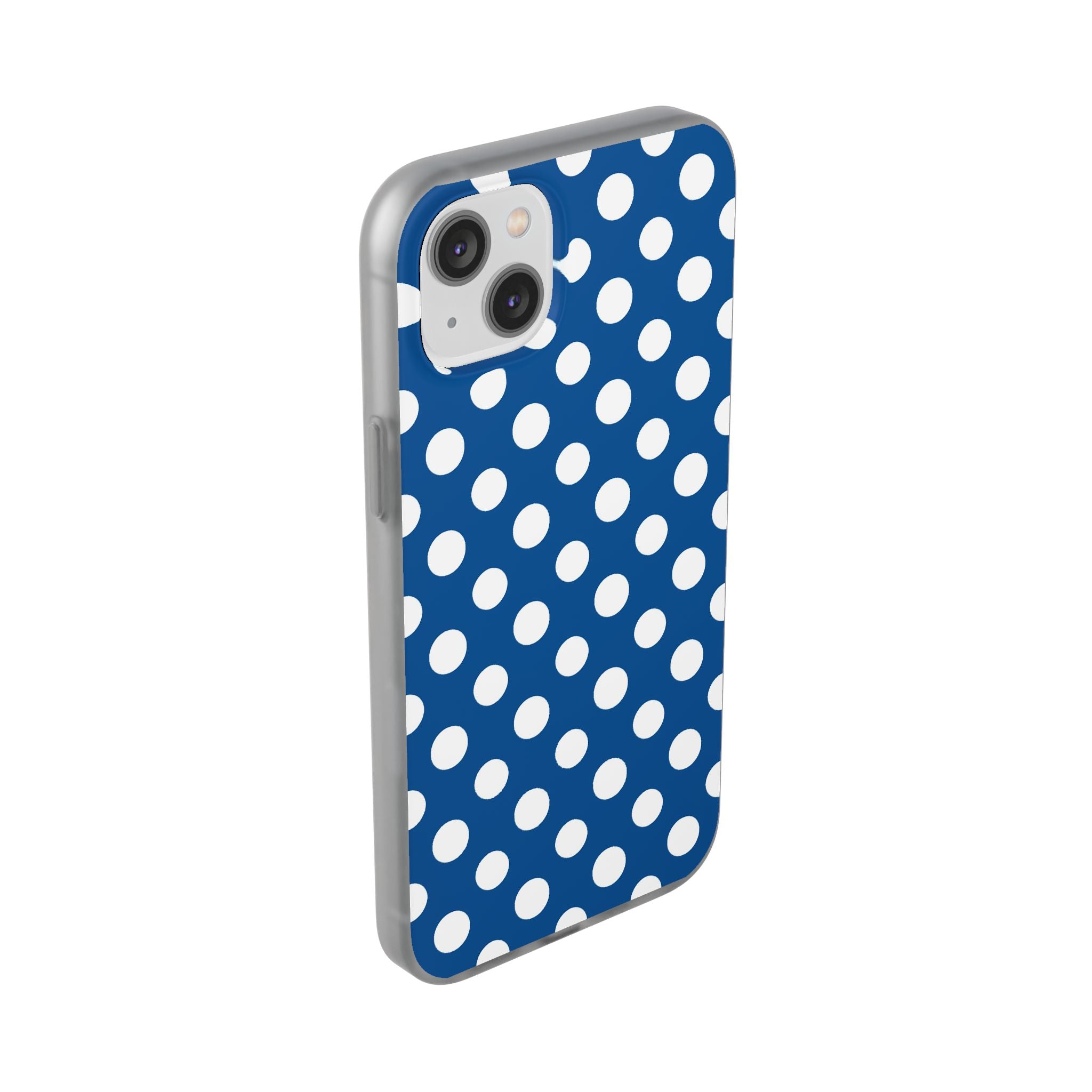 Blue and White Polka Dot iPhone Case, Artsulli - Art is Long, Life is Short, Phone Case, , , , , , ,