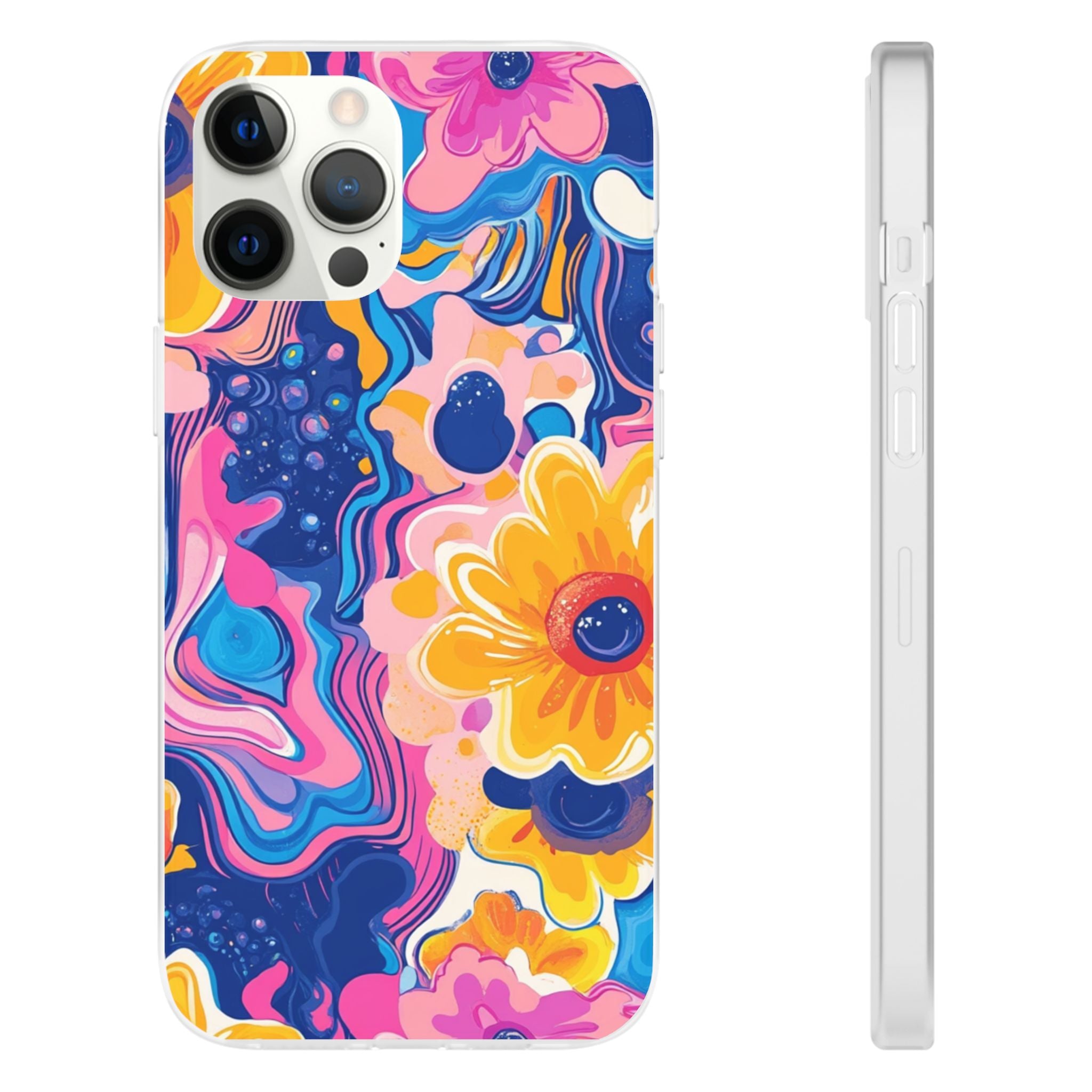Psychedelic Floral iPhone Case, Artsulli - Art is Long, Life is Short, Phone Case, Size, iPhone 12 Pro Max with gift packaging, , , , , 20439650474221385396