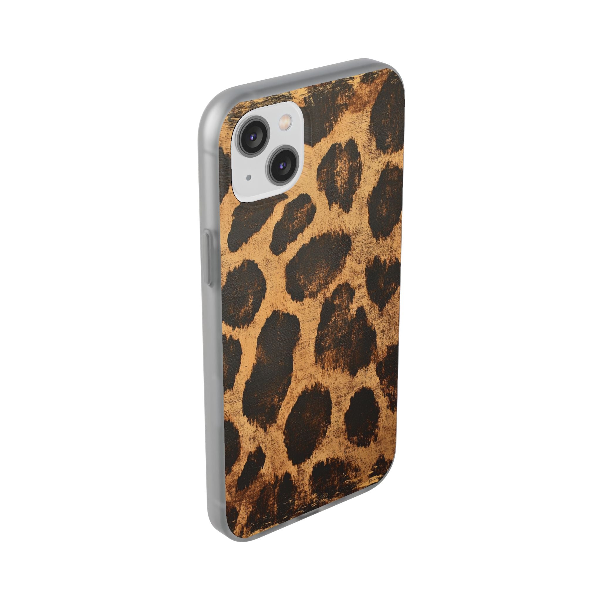 Brown Leopard Print iPhone Case, Artsulli - Art is Long, Life is Short, Phone Case, , , , , , ,