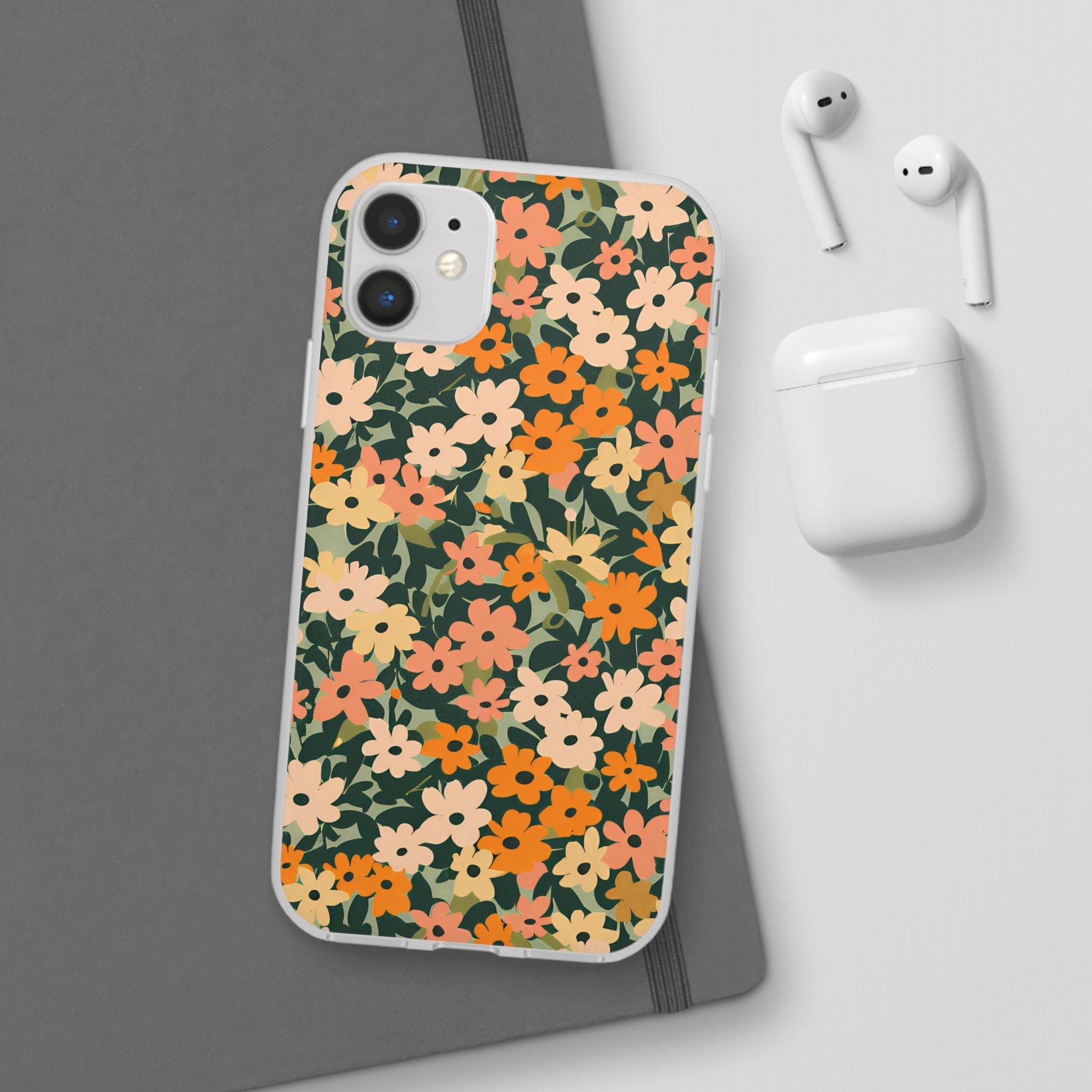 Vibrant Floral Clear Phone Case, Artsulli - Art is Long, Life is Short, Phone Case, , , , , , ,
