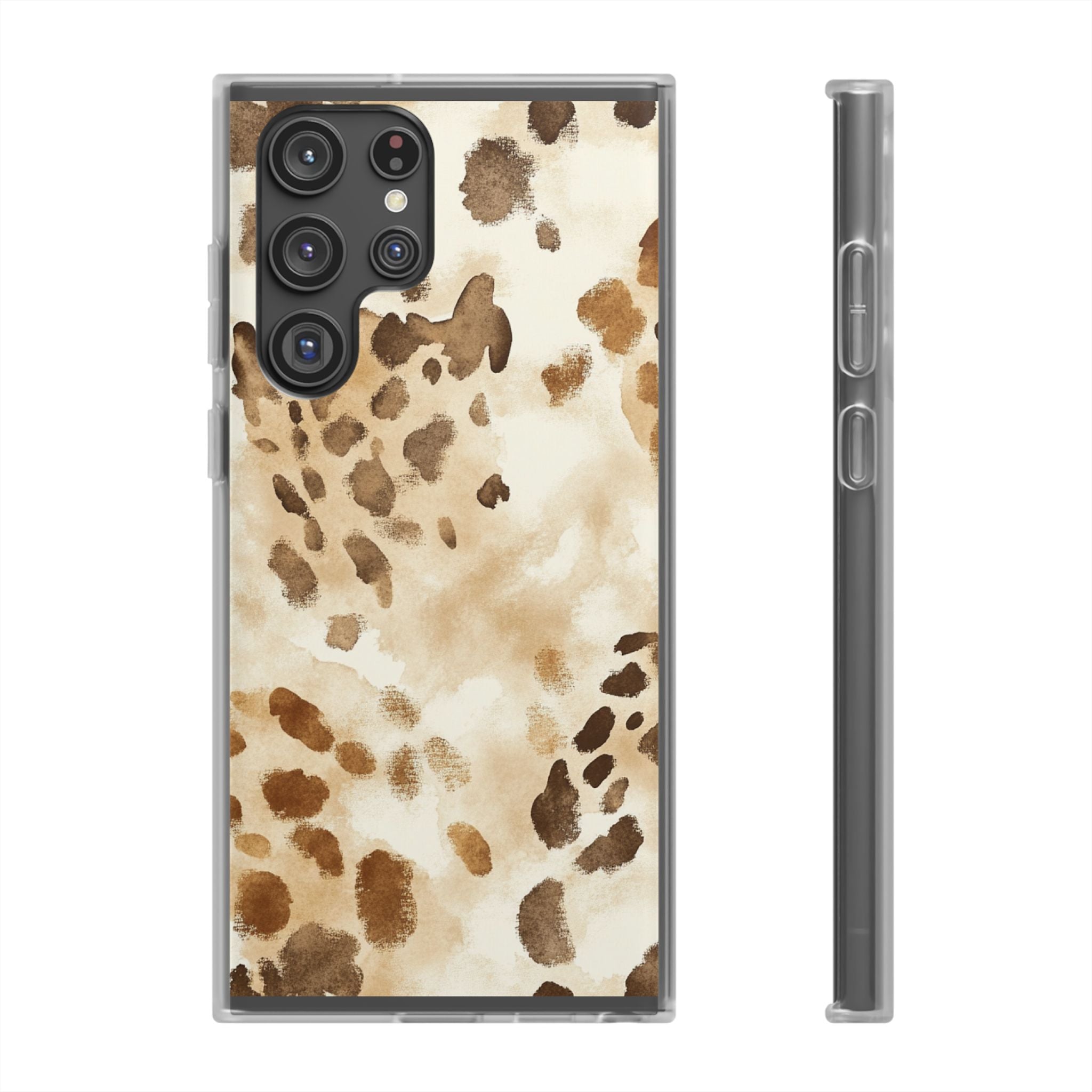 Brown and Beige Watercolor Dalmatian Phone Case, Artsulli - Art is Long, Life is Short, Phone Case, Size, Samsung Galaxy S22 Ultra with gift packaging, , , , , 22668724836768898287