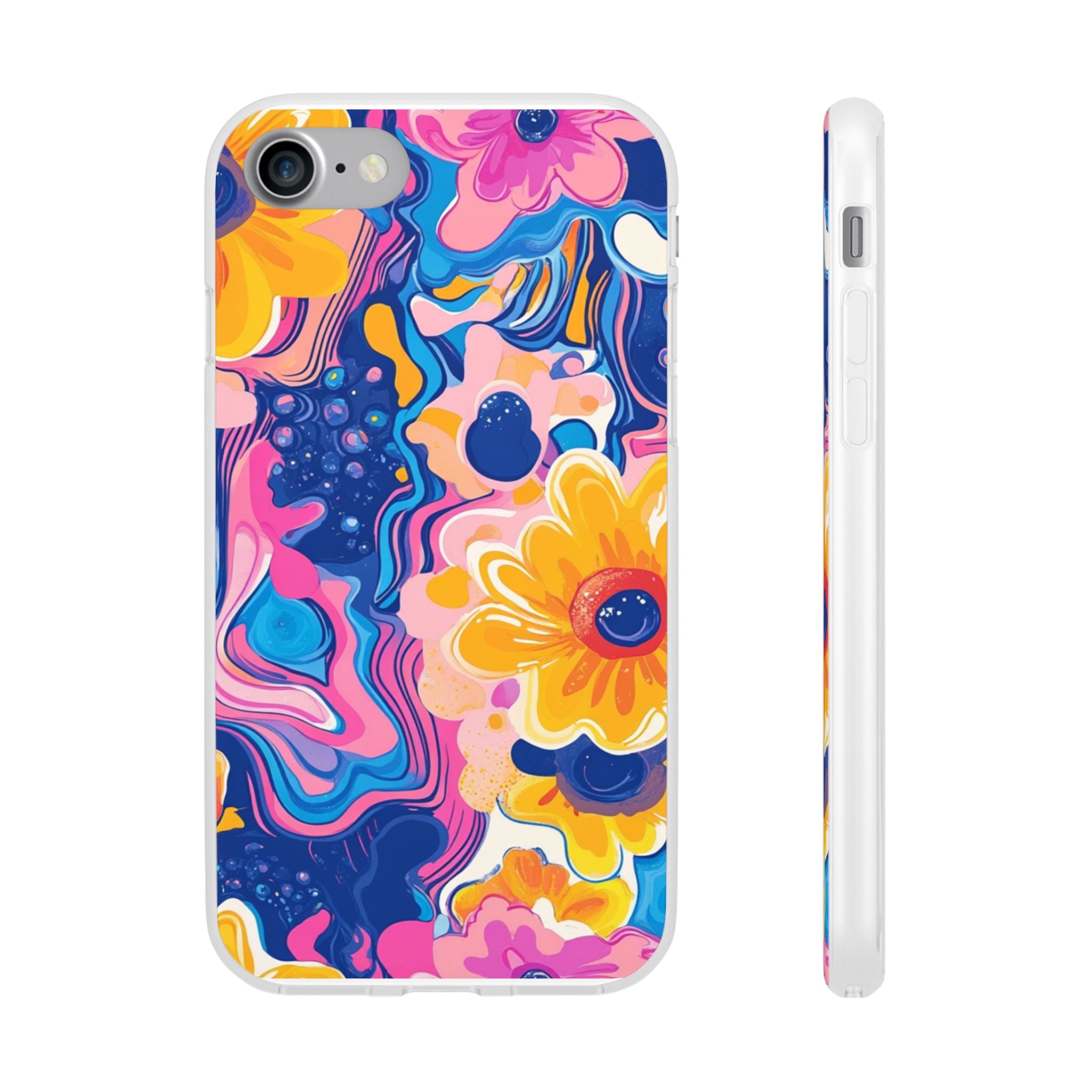 Psychedelic Floral iPhone Case, Artsulli - Art is Long, Life is Short, Phone Case, Size, iPhone 7 with gift packaging, , , , , 13893959896948581744