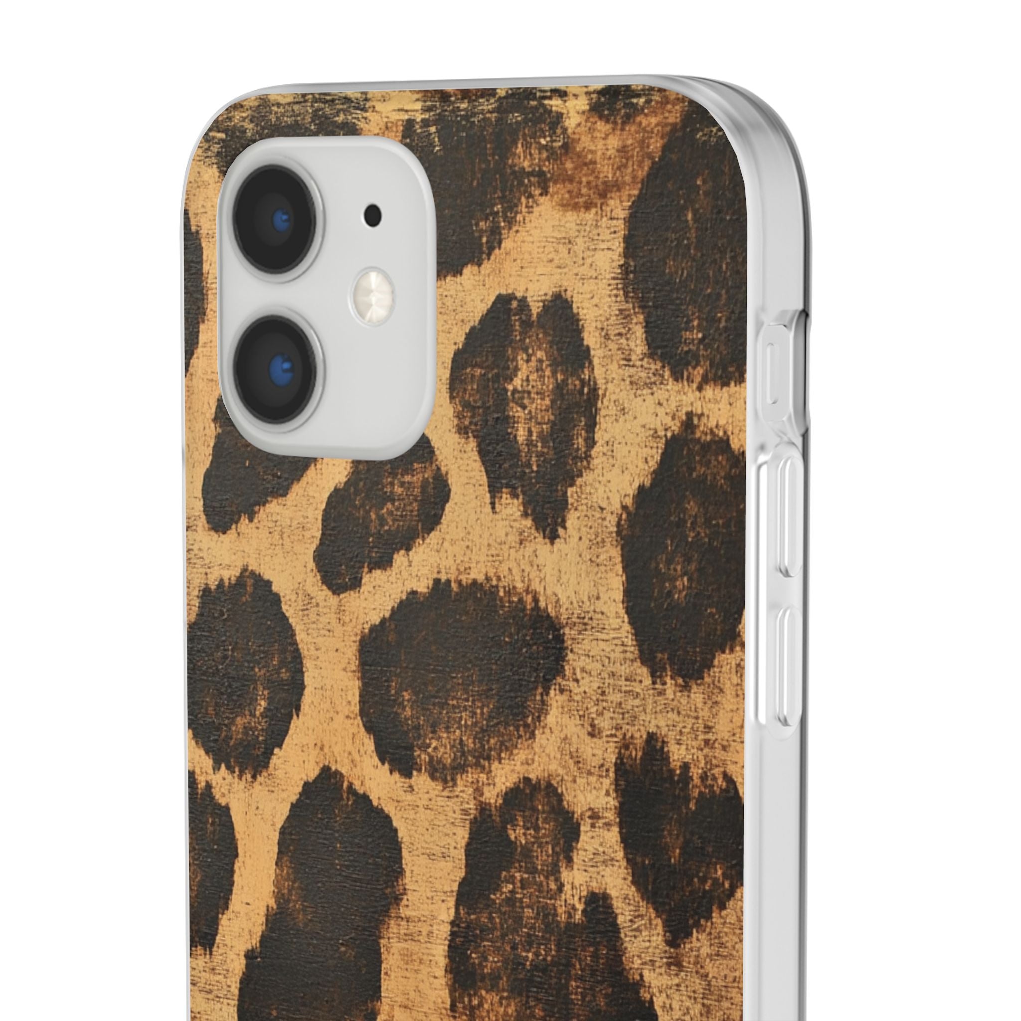 Brown Leopard Print iPhone Case, Artsulli - Art is Long, Life is Short, Phone Case, , , , , , ,