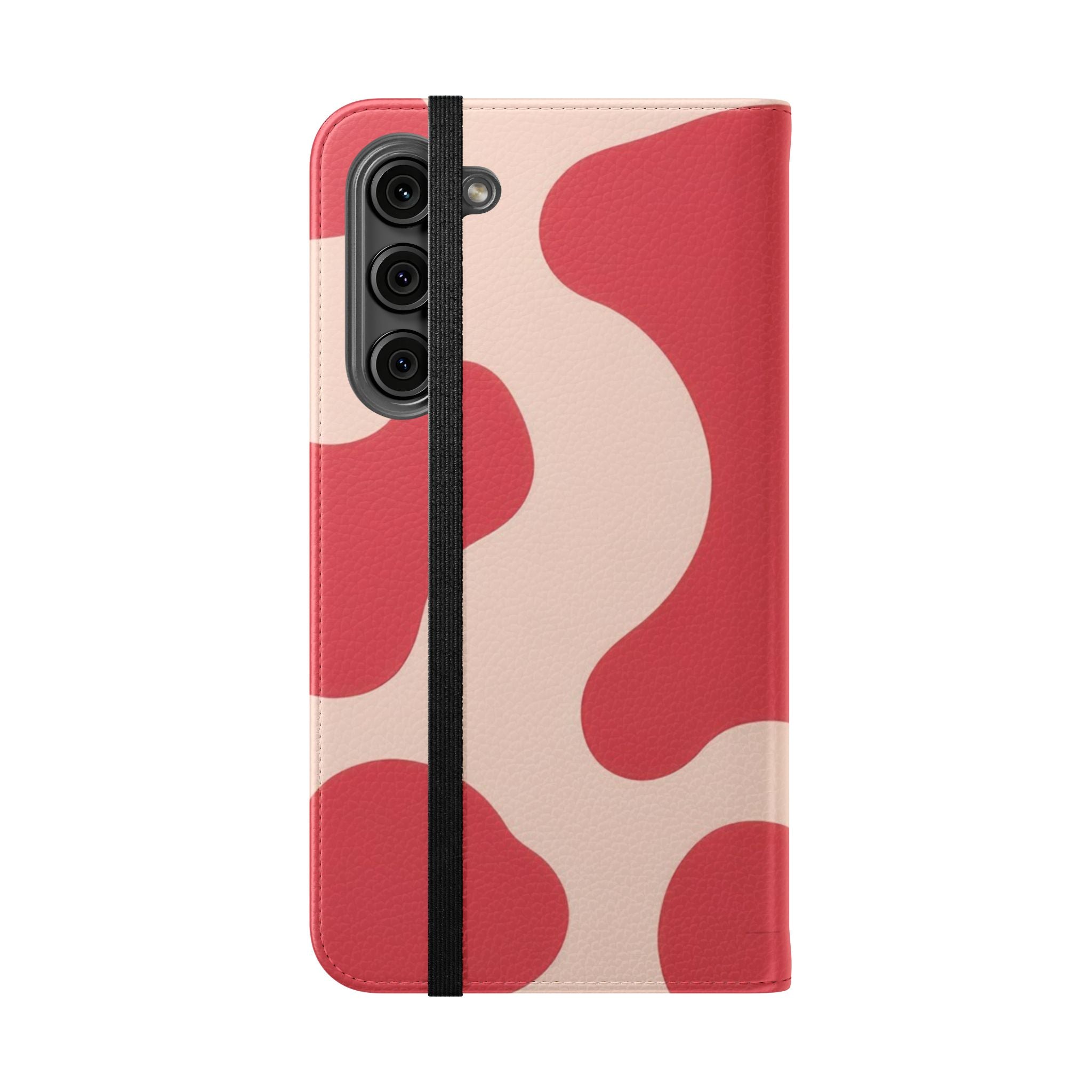 Red Jungle Cow Flip Cases, Artsulli - Art is Long, Life is Short, Phone Case, , , , , , ,