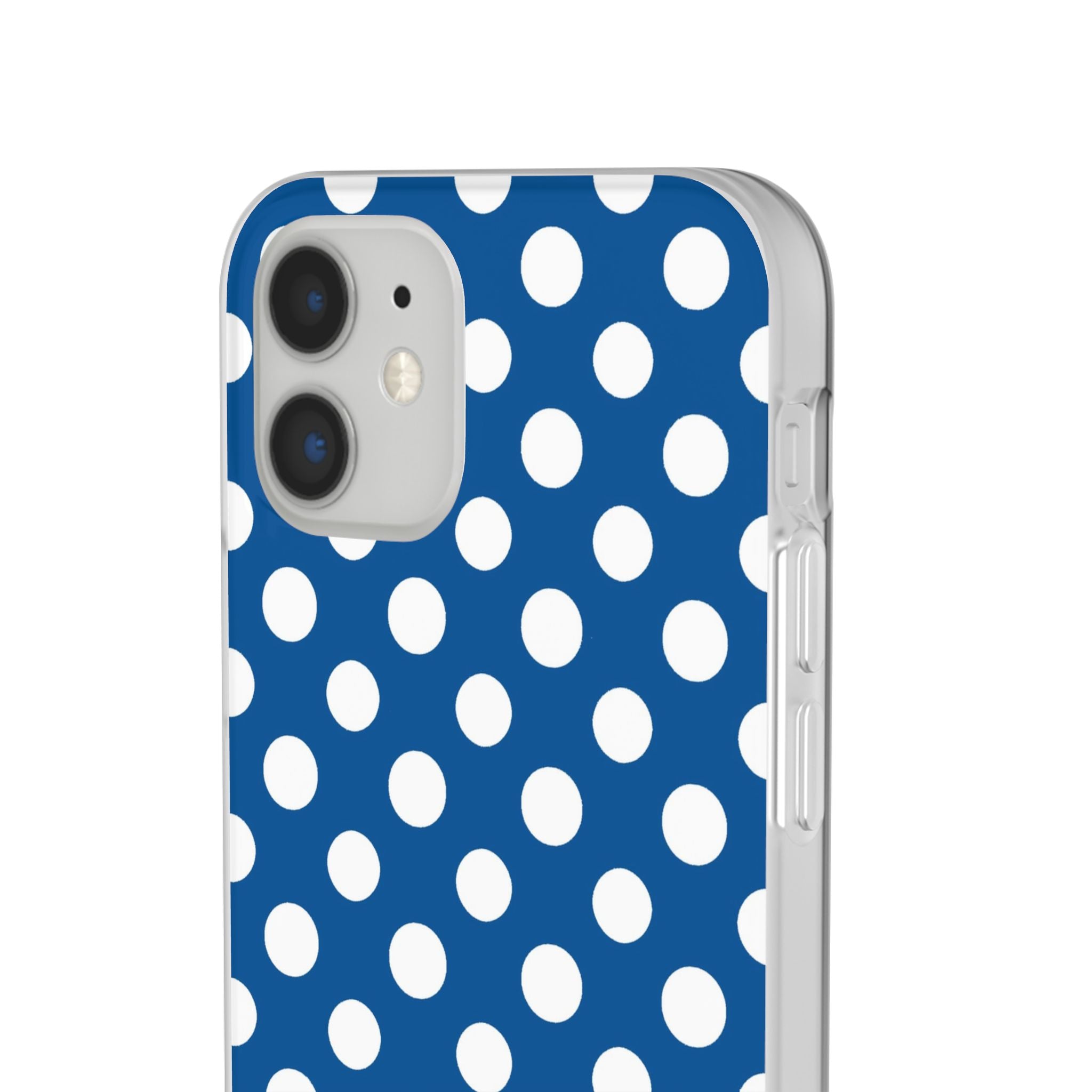 Blue and White Polka Dot iPhone Case, Artsulli - Art is Long, Life is Short, Phone Case, , , , , , ,