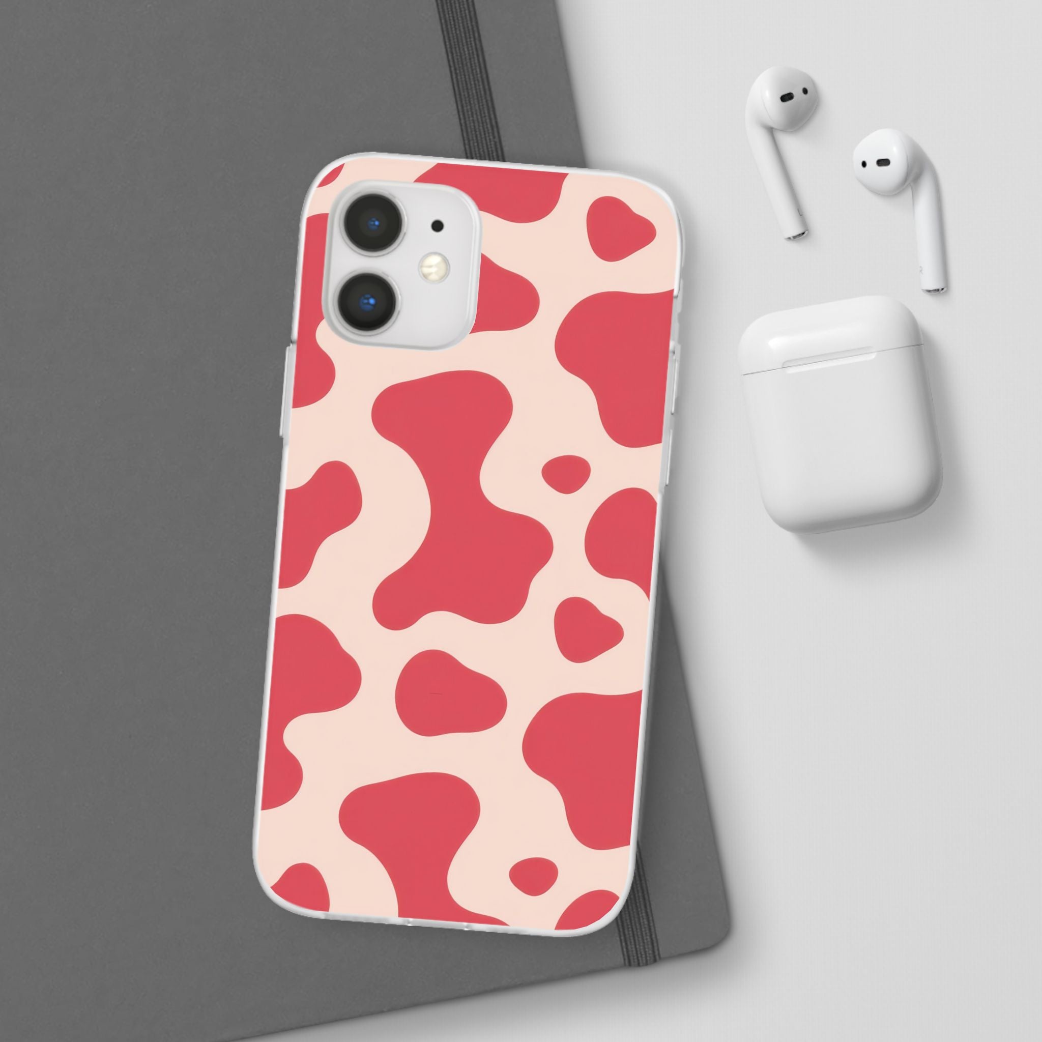 Red Jungle Cow Flexi Cases, Artsulli - Art is Long, Life is Short, Phone Case, , , , , , ,
