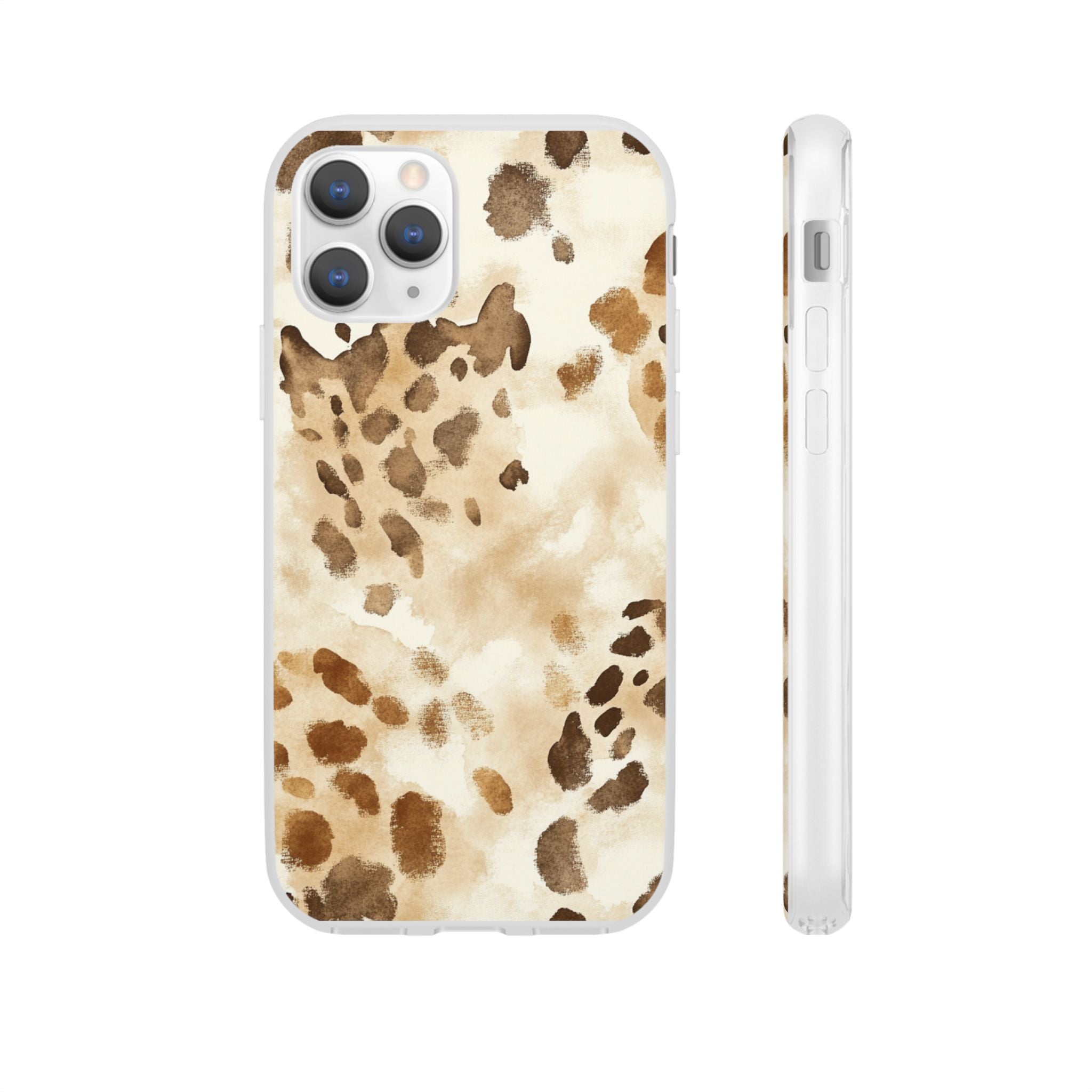Brown and Beige Watercolor Dalmatian Phone Case, Artsulli - Art is Long, Life is Short, Phone Case, Size, iPhone 11 Pro with gift packaging, , , , , 10333023830919864073