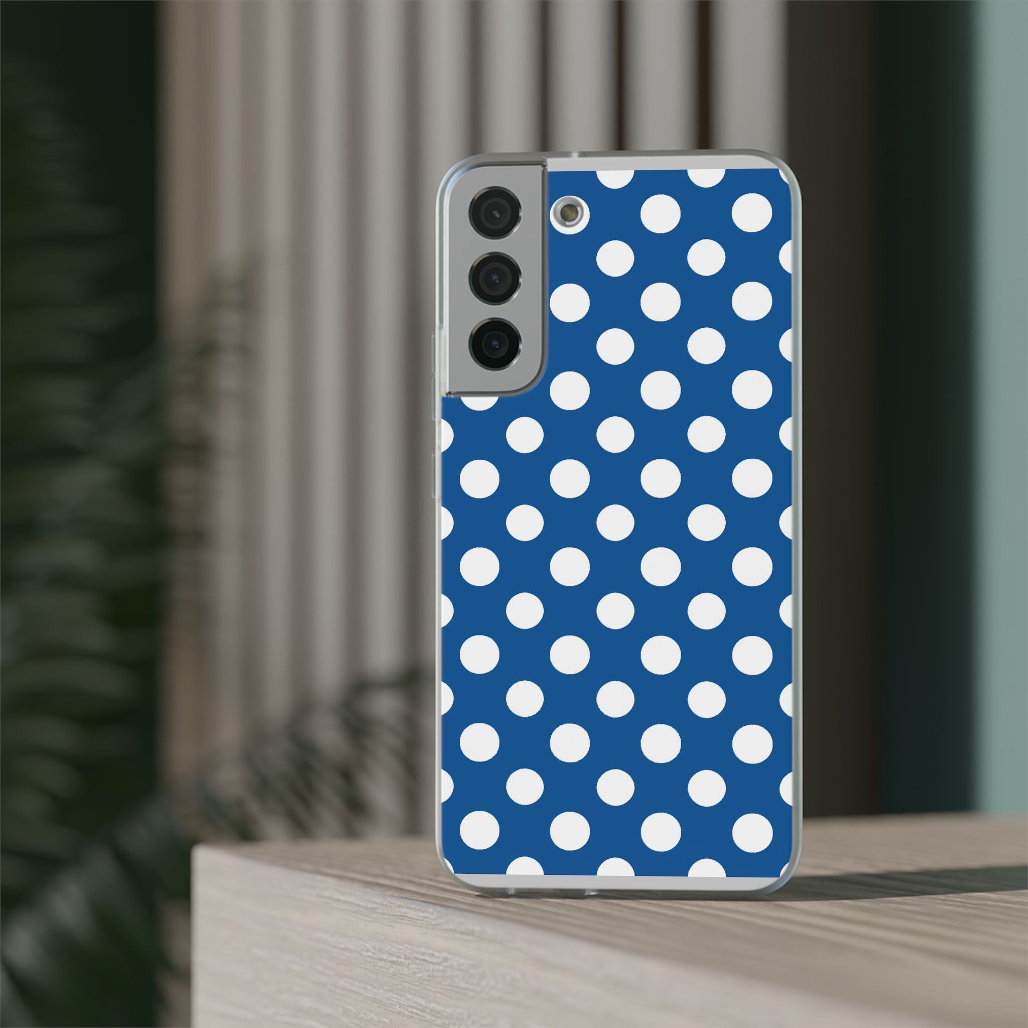 Blue and White Polka Dot iPhone Case, Artsulli - Art is Long, Life is Short, Phone Case, , , , , , ,