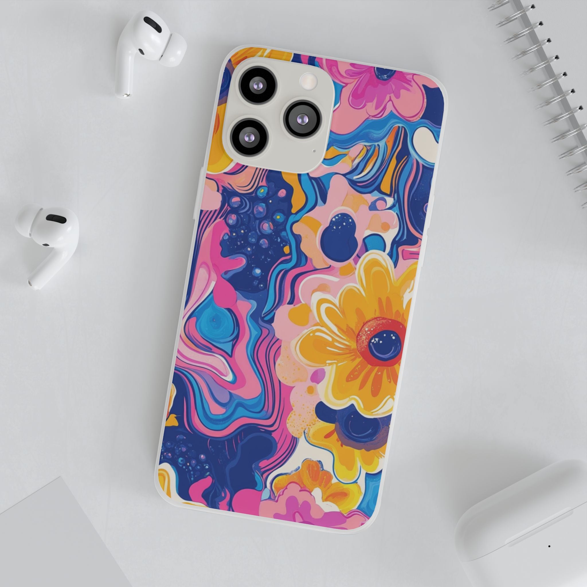 Psychedelic Floral iPhone Case, Artsulli - Art is Long, Life is Short, Phone Case, , , , , , ,