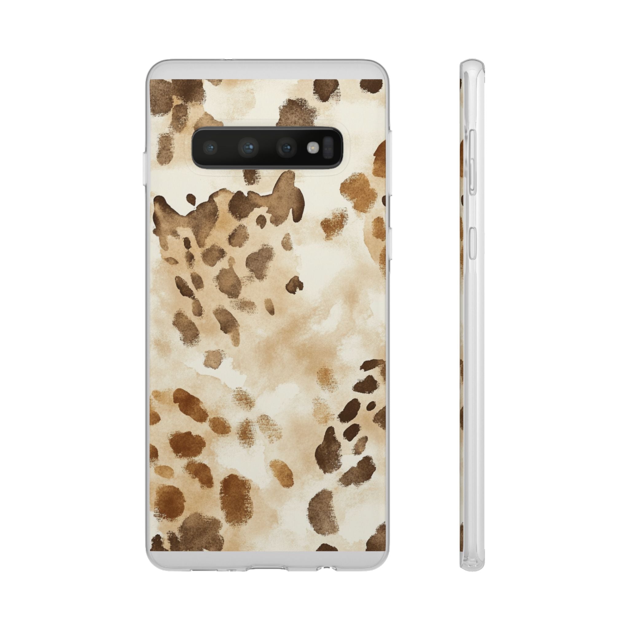 Brown and Beige Watercolor Dalmatian Phone Case, Artsulli - Art is Long, Life is Short, Phone Case, Size, Samsung Galaxy S10 with gift packaging, , , , , 99918557024043905251