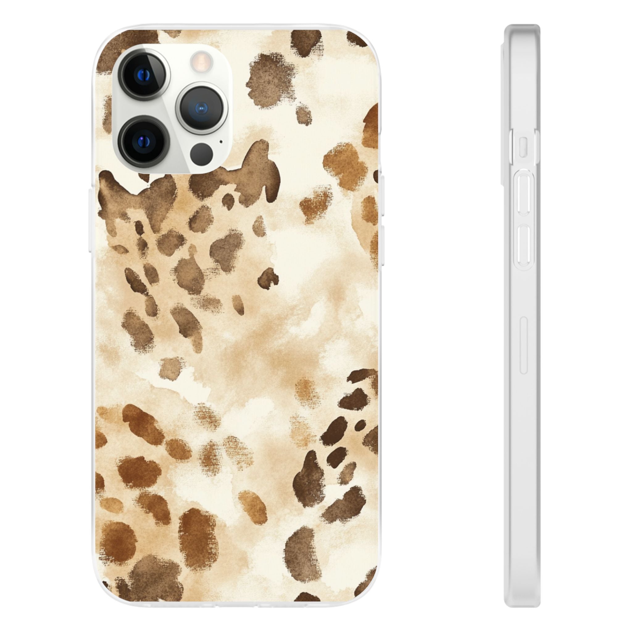 Brown and Beige Watercolor Dalmatian Phone Case, Artsulli - Art is Long, Life is Short, Phone Case, Size, iPhone 12 Pro Max, , , , , 38278766226862519160