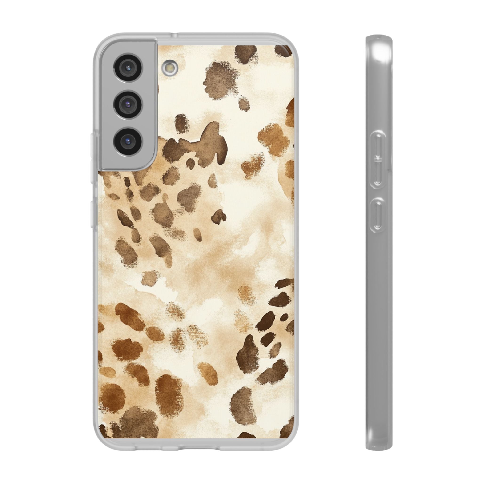 Brown and Beige Watercolor Dalmatian Phone Case, Artsulli - Art is Long, Life is Short, Phone Case, Size, Samsung Galaxy S22 Plus with gift packaging, , , , , 13796660137289454485