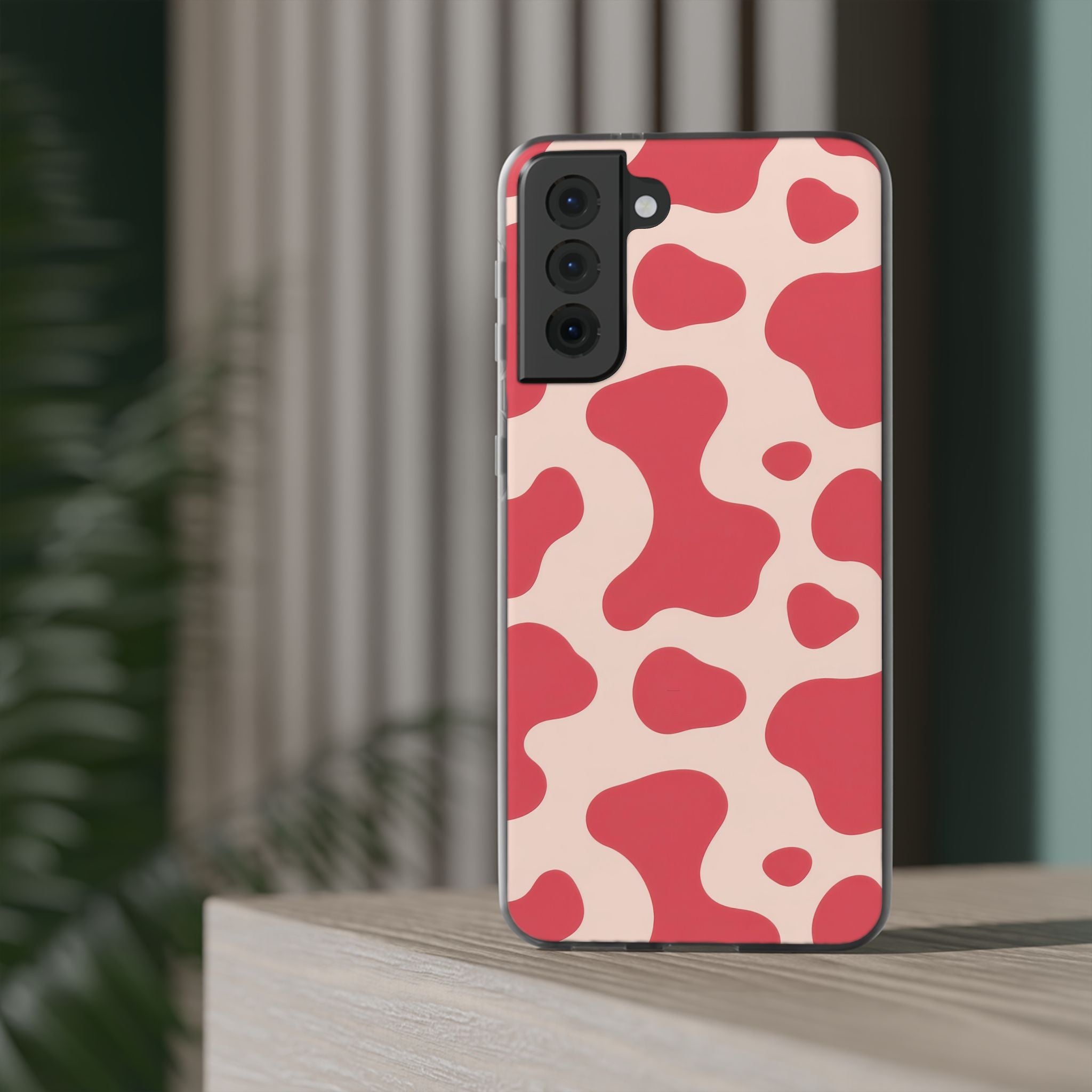 Red Jungle Cow Flexi Cases, Artsulli - Art is Long, Life is Short, Phone Case, , , , , , ,