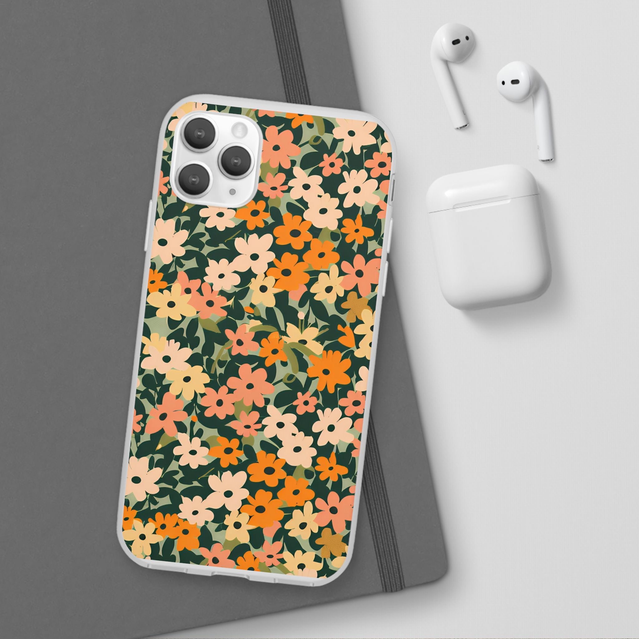 Vibrant Floral Clear Phone Case, Artsulli - Art is Long, Life is Short, Phone Case, , , , , , ,