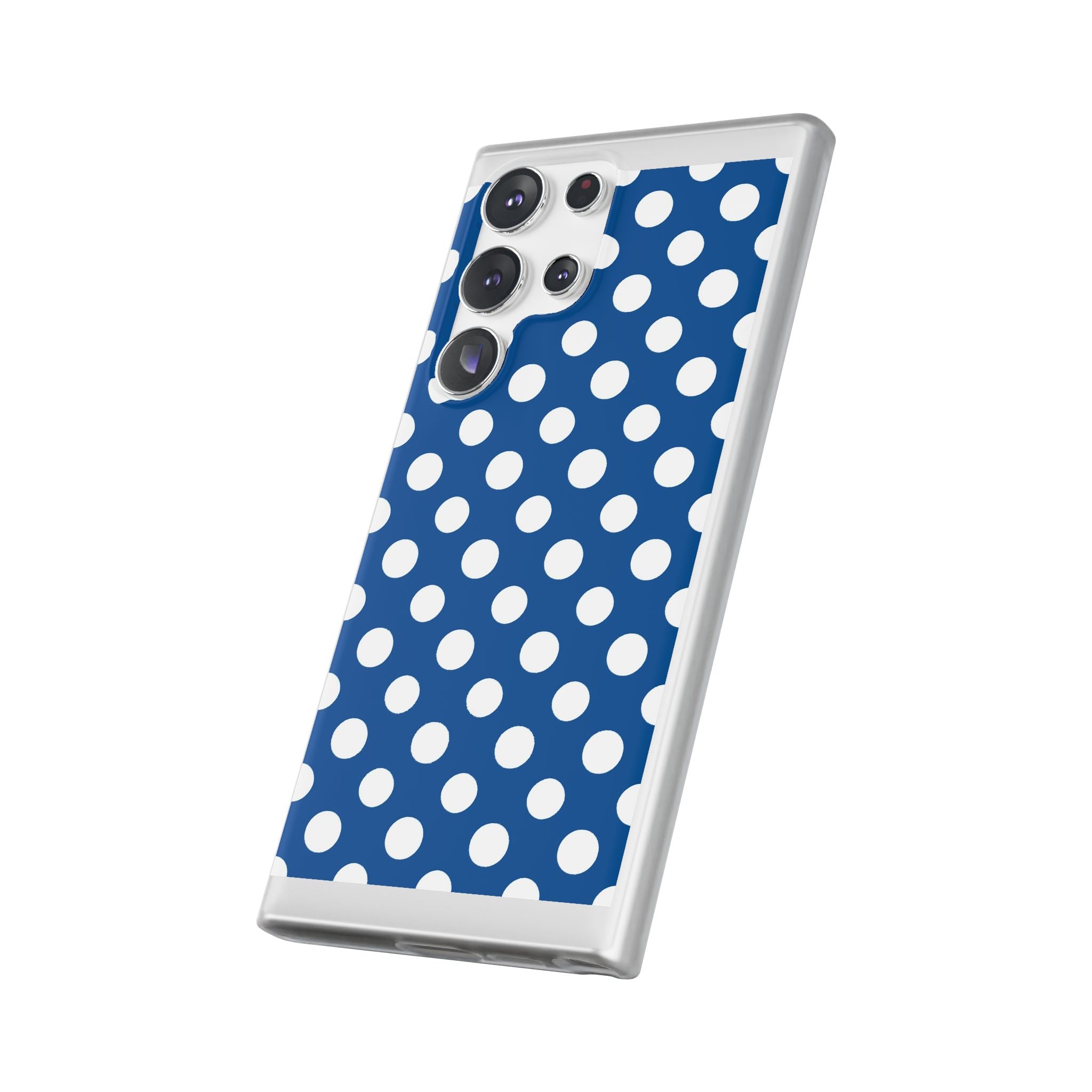 Blue and White Polka Dot iPhone Case, Artsulli - Art is Long, Life is Short, Phone Case, , , , , , ,