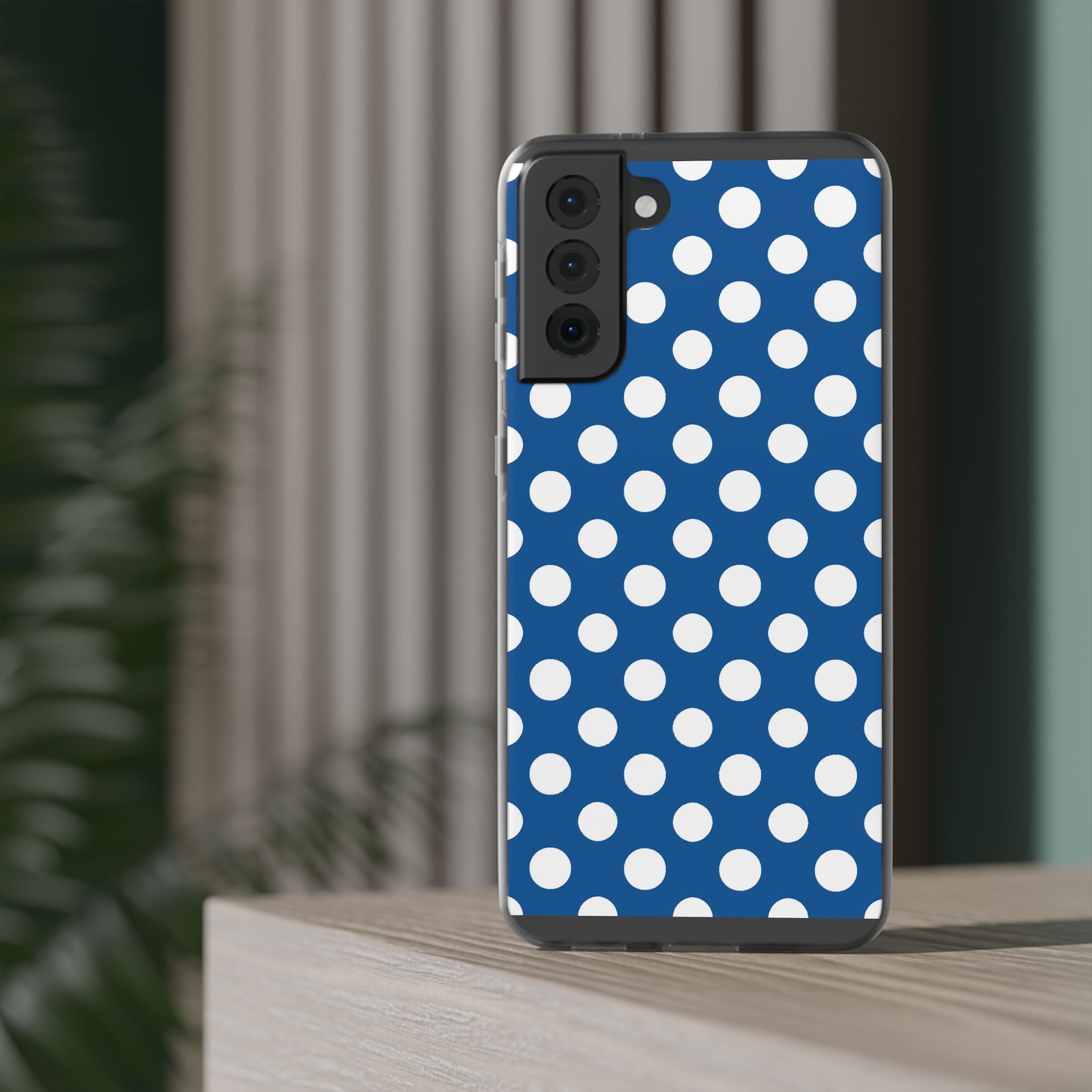 Blue and White Polka Dot iPhone Case, Artsulli - Art is Long, Life is Short, Phone Case, , , , , , ,
