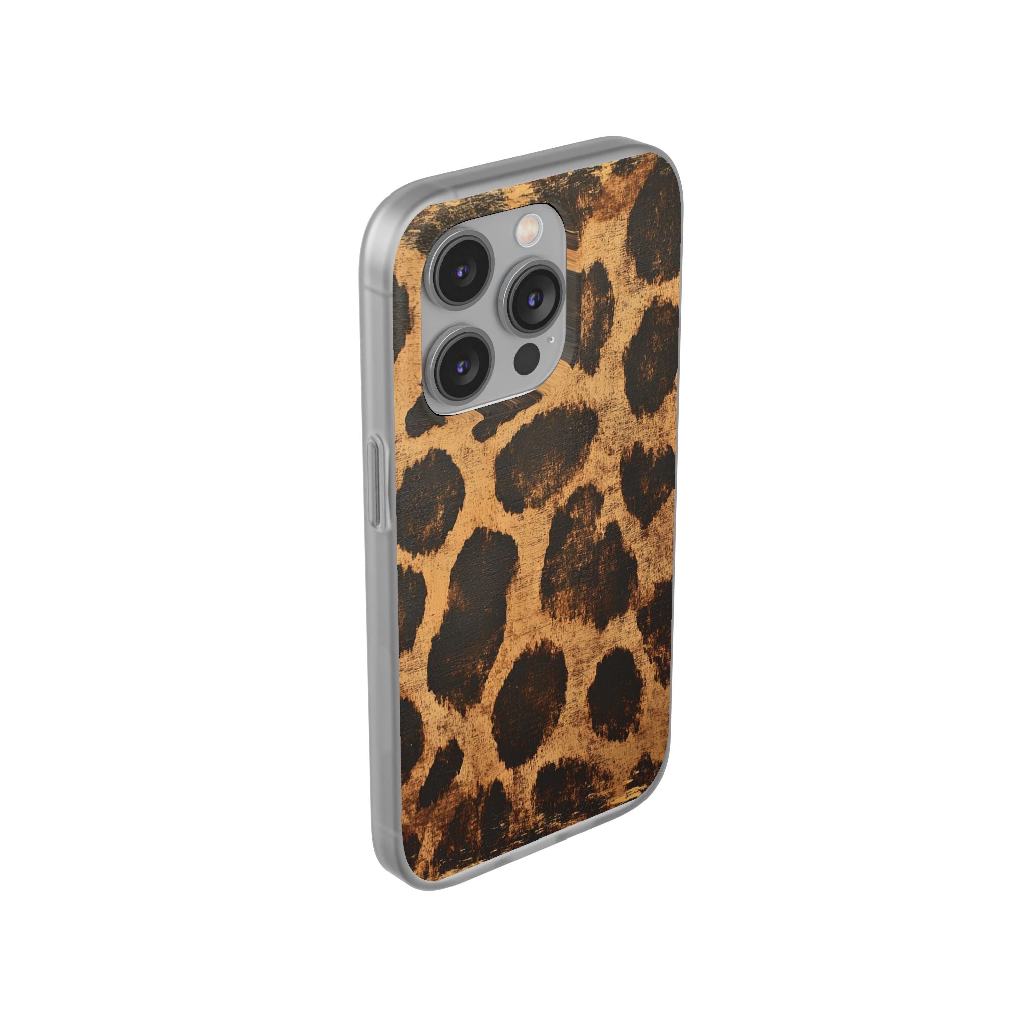 Brown Leopard Print iPhone Case, Artsulli - Art is Long, Life is Short, Phone Case, , , , , , ,