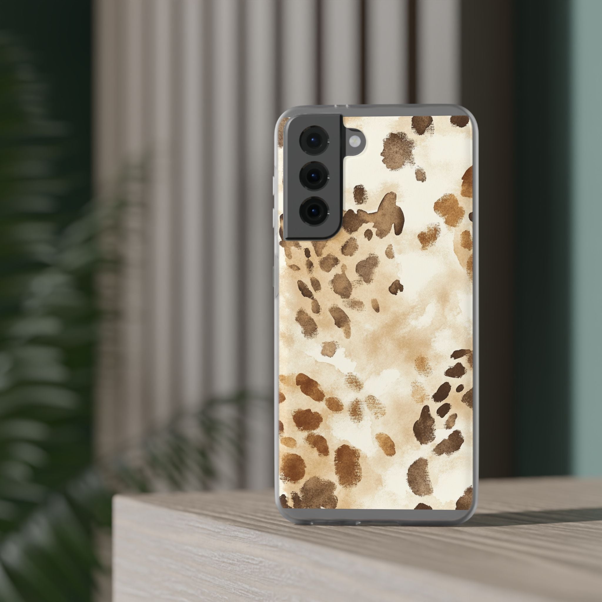 Brown and Beige Watercolor Dalmatian Phone Case, Artsulli - Art is Long, Life is Short, Phone Case, , , , , , ,