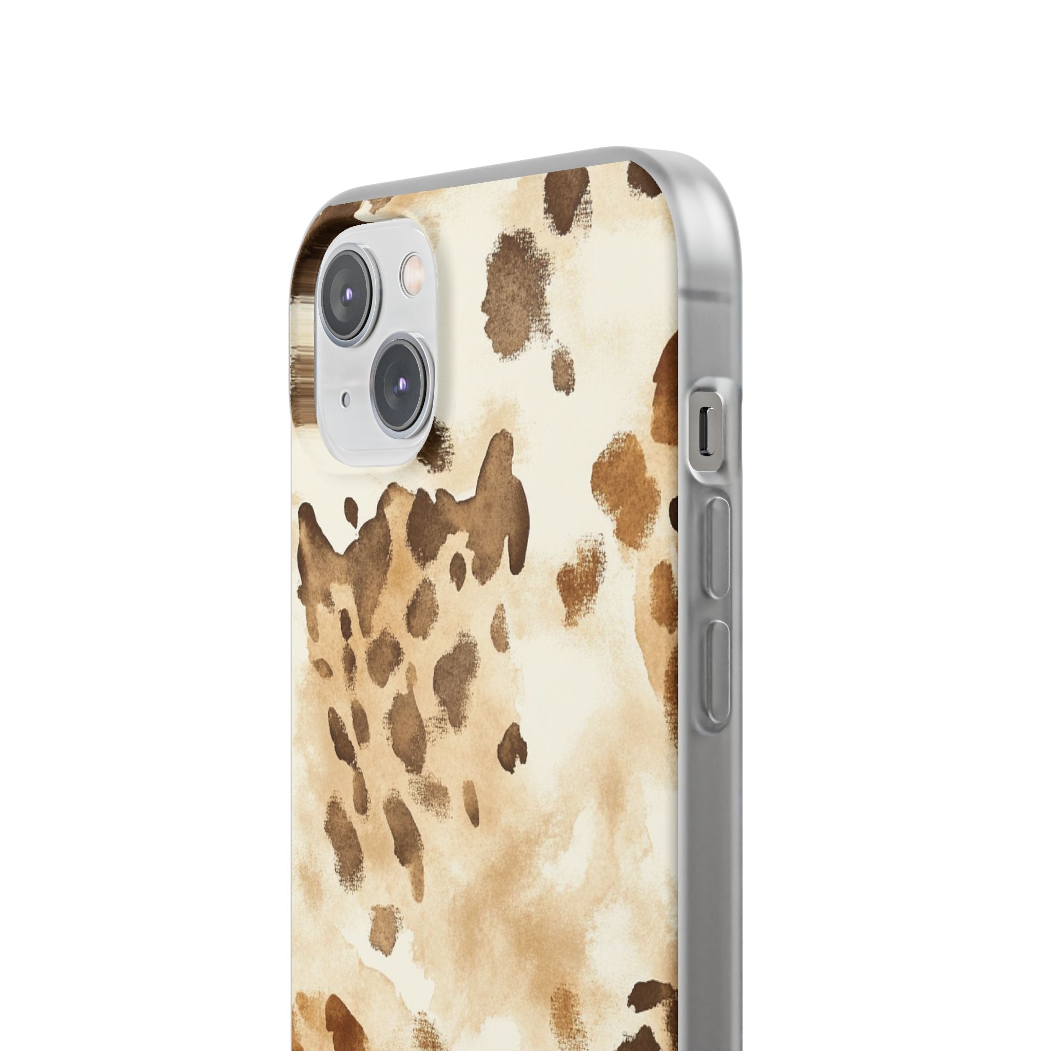 Brown and Beige Watercolor Dalmatian Phone Case, Artsulli - Art is Long, Life is Short, Phone Case, , , , , , ,