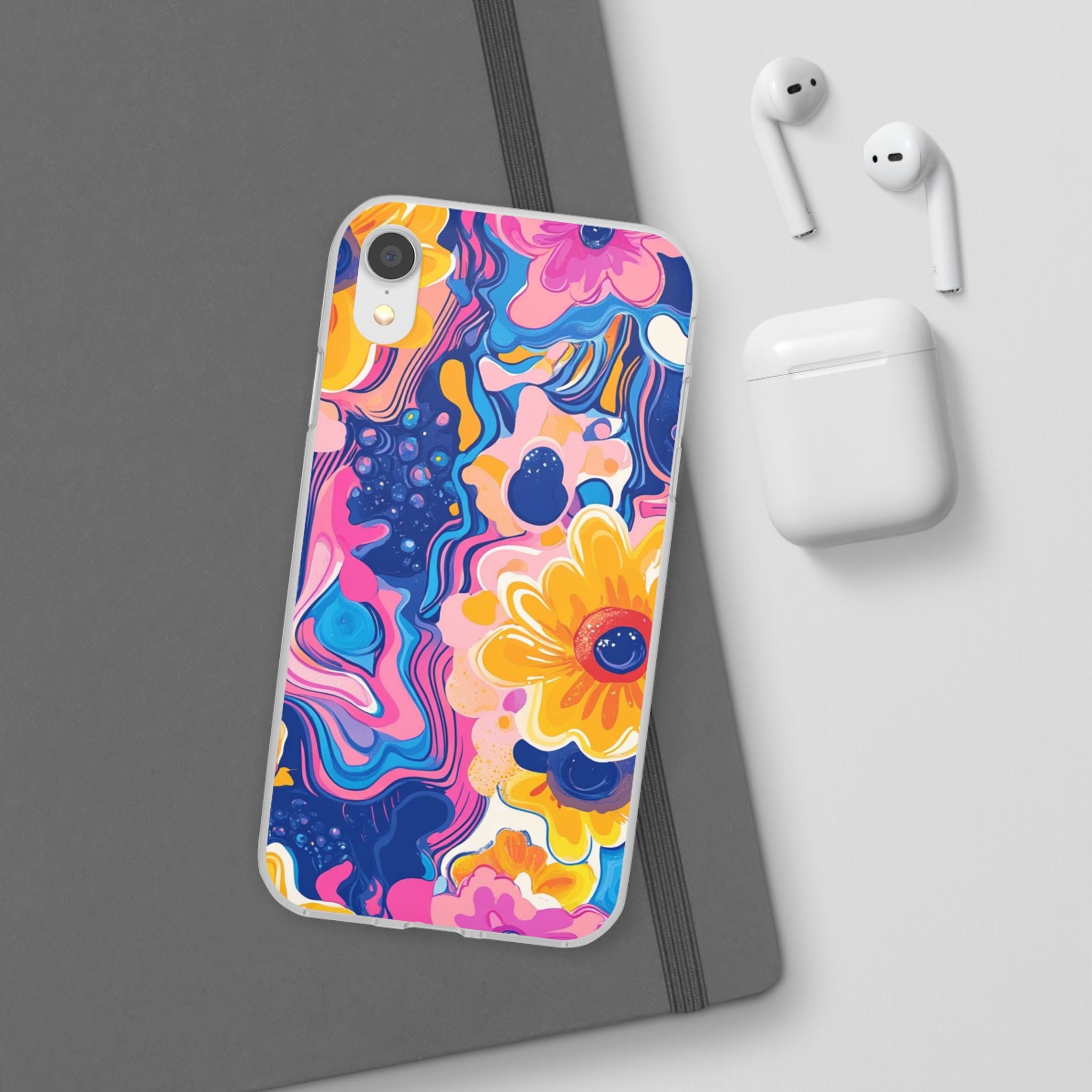 Psychedelic Floral iPhone Case, Artsulli - Art is Long, Life is Short, Phone Case, , , , , , ,