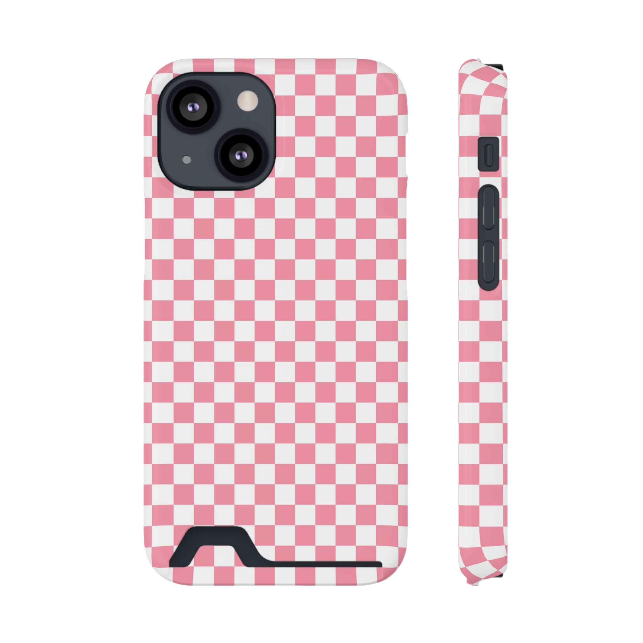 Brigandine Checkered Scene Phone Case With Card Holder, Artsulli - Art is Long, Life is Short, Phone Case, Size, iPhone 13 Mini, Surface, Glossy, Shape, Without gift packaging, 12774669800302071313