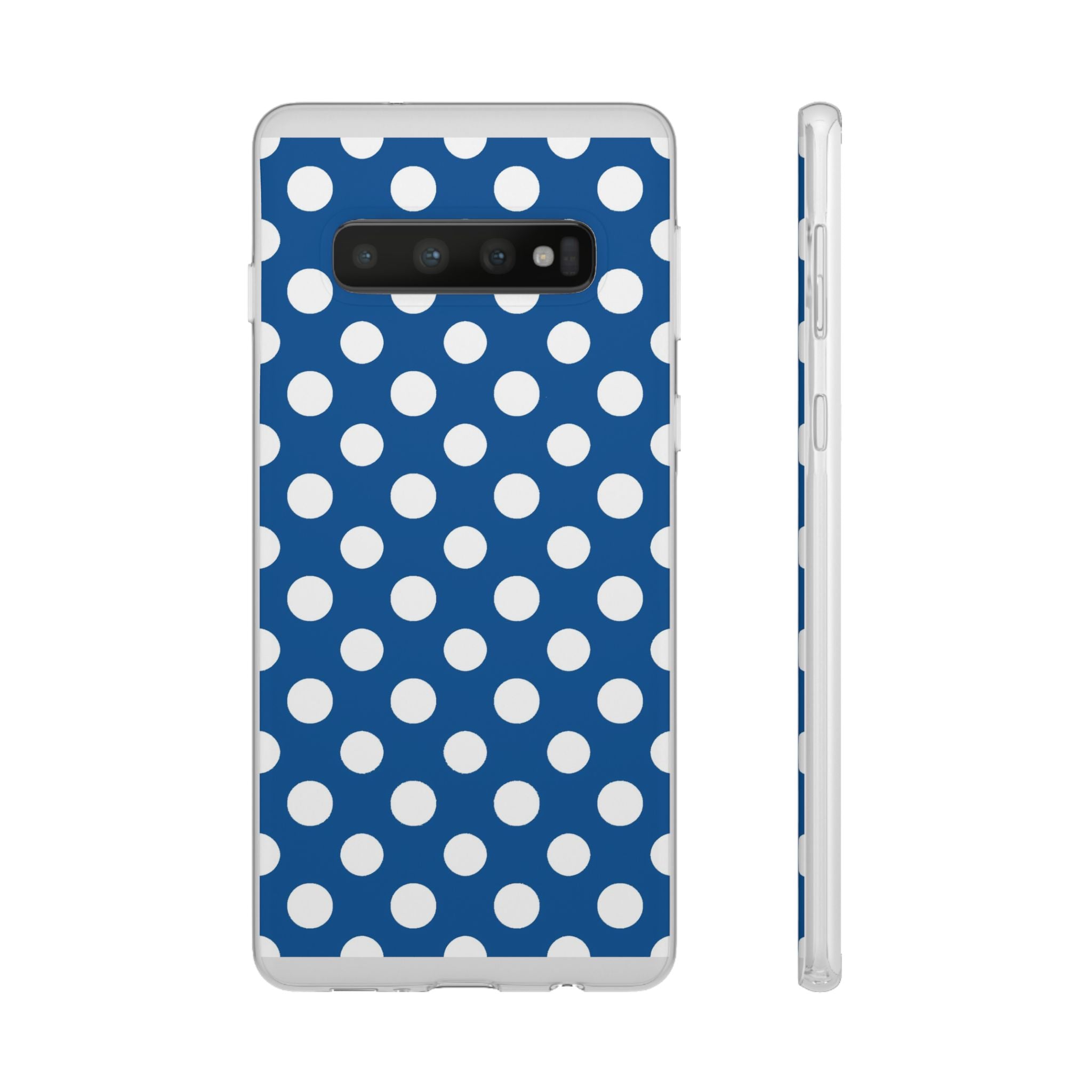 Blue and White Polka Dot iPhone Case, Artsulli - Art is Long, Life is Short, Phone Case, Size, Samsung Galaxy S10, , , , , 10264731867871855157