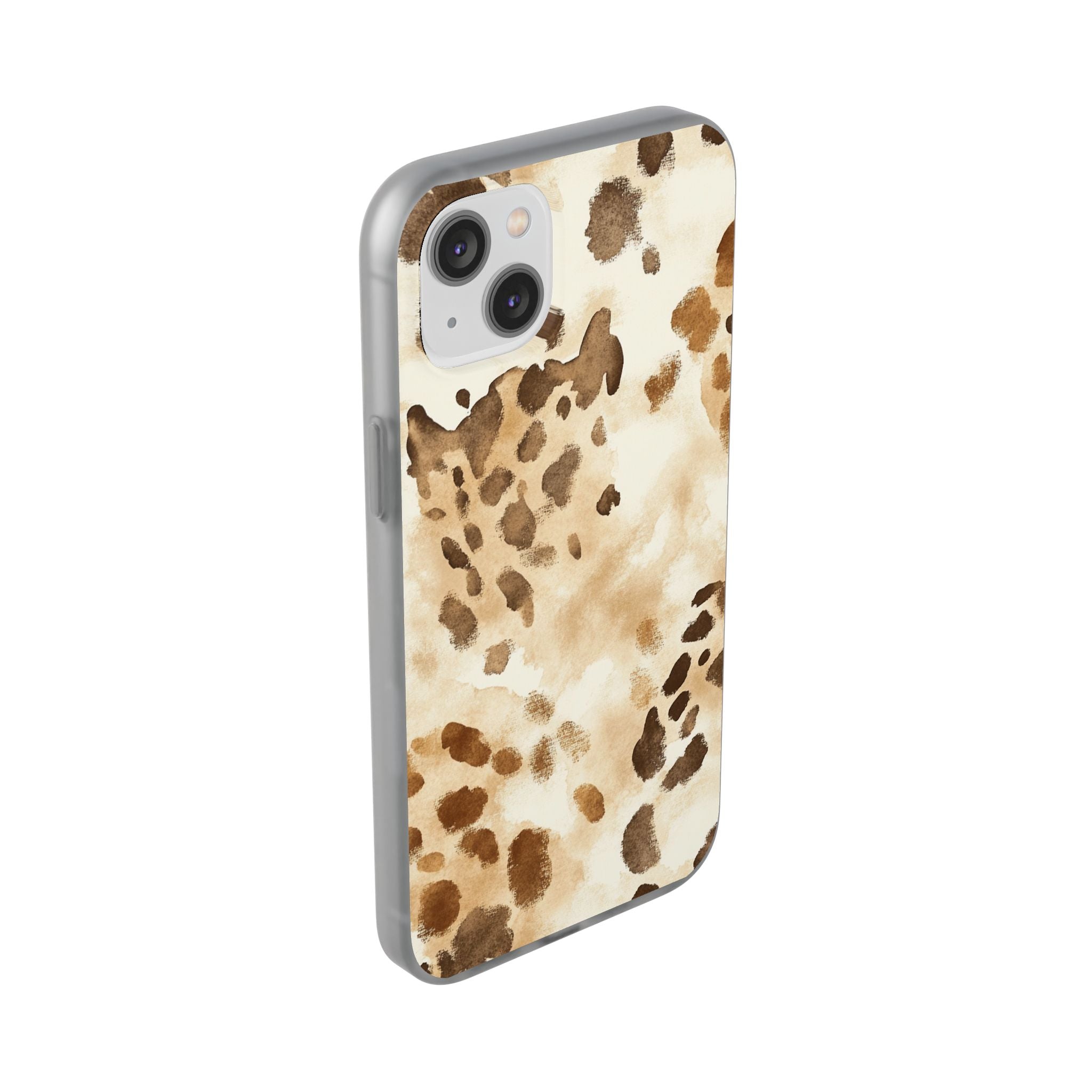 Brown and Beige Watercolor Dalmatian Phone Case, Artsulli - Art is Long, Life is Short, Phone Case, , , , , , ,