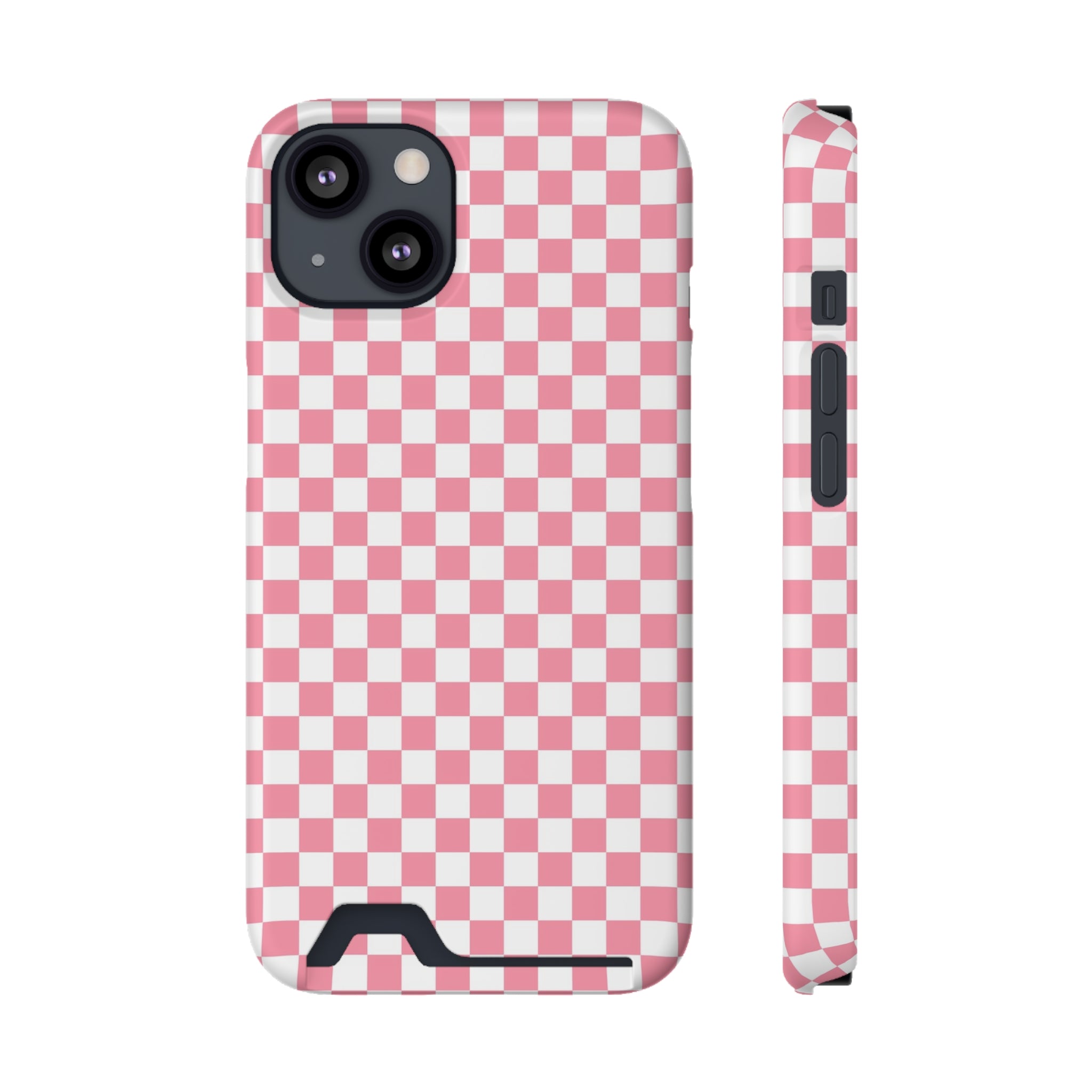 Brigandine Checkered Scene Phone Case With Card Holder, Artsulli - Art is Long, Life is Short, Phone Case, Size, iPhone 13, Surface, Matte, Shape, With gift packaging, 32740949571122657737