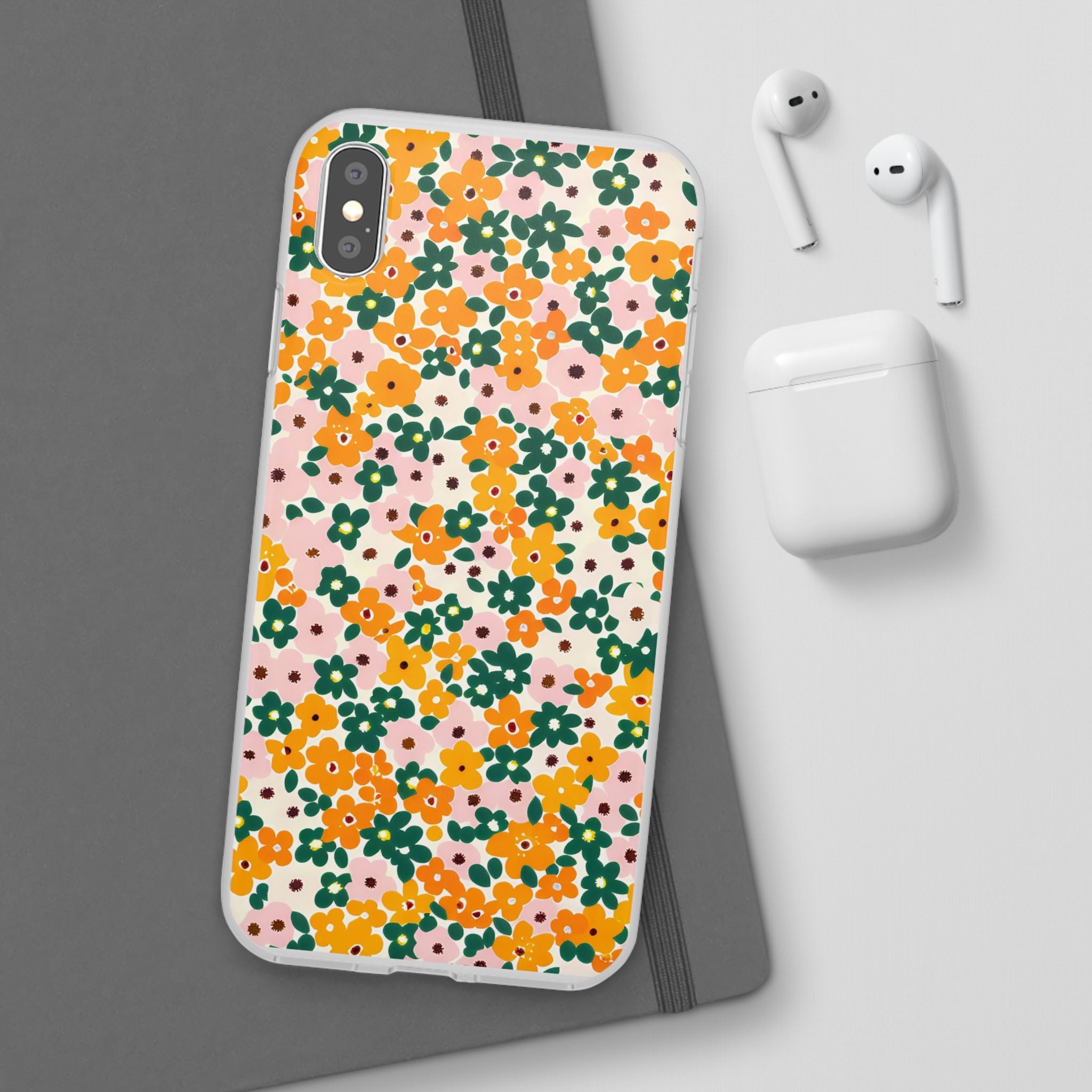 Vibrant Floral Flexi Case, Artsulli - Art is Long, Life is Short, Phone Case, , , , , , ,