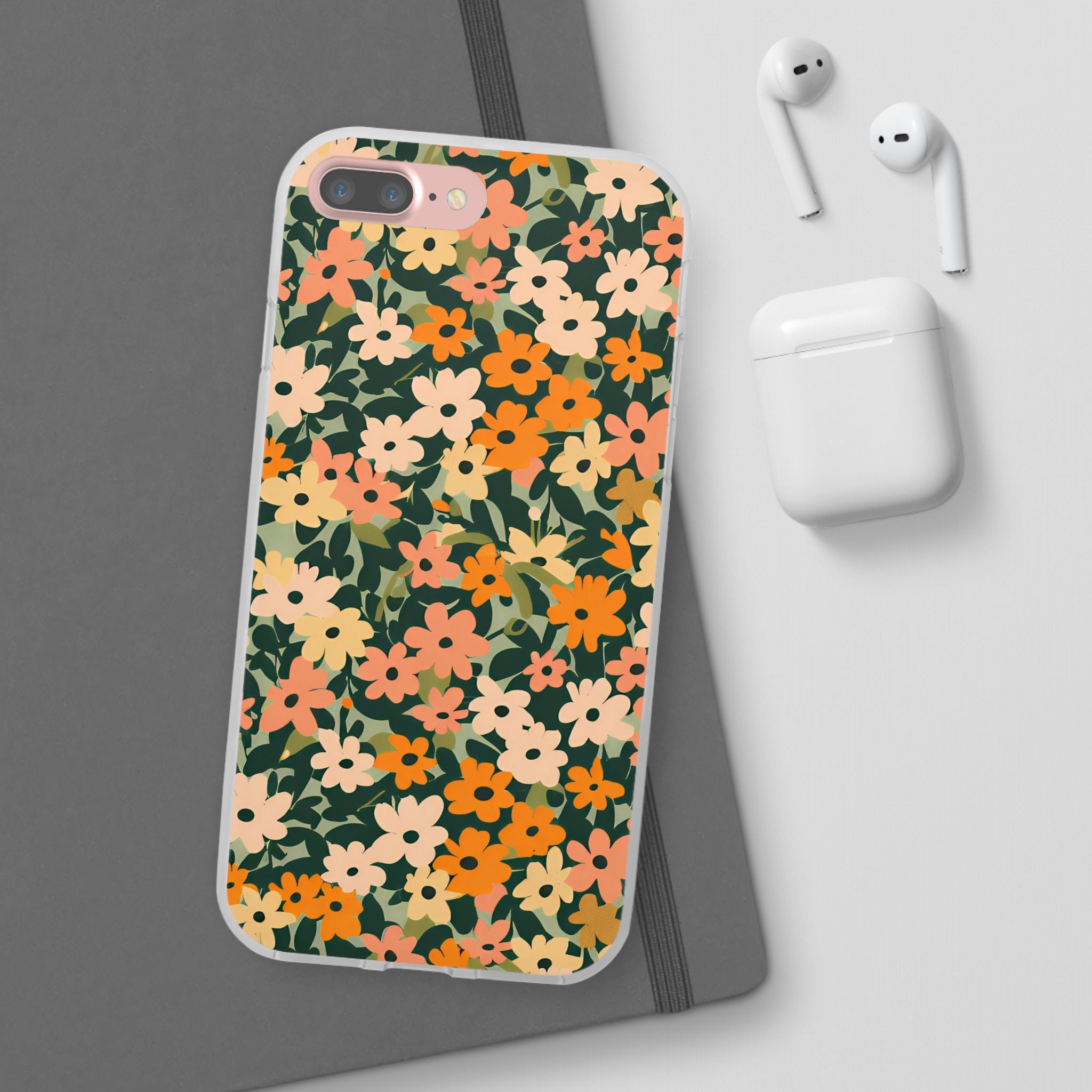 Vibrant Floral Clear Phone Case, Artsulli - Art is Long, Life is Short, Phone Case, , , , , , ,
