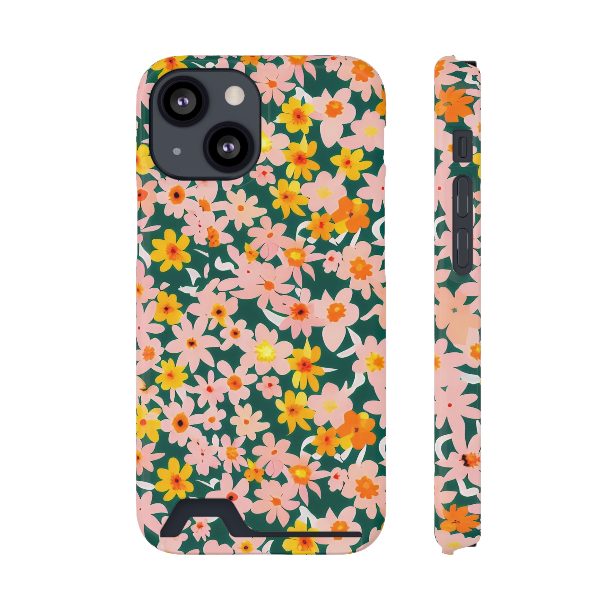 Phone Case With Card Holder, Artsulli - Art is Long, Life is Short, Phone Case, Size, iPhone 13 Mini, Surface, Glossy, Shape, With gift packaging, 18452860862813820762