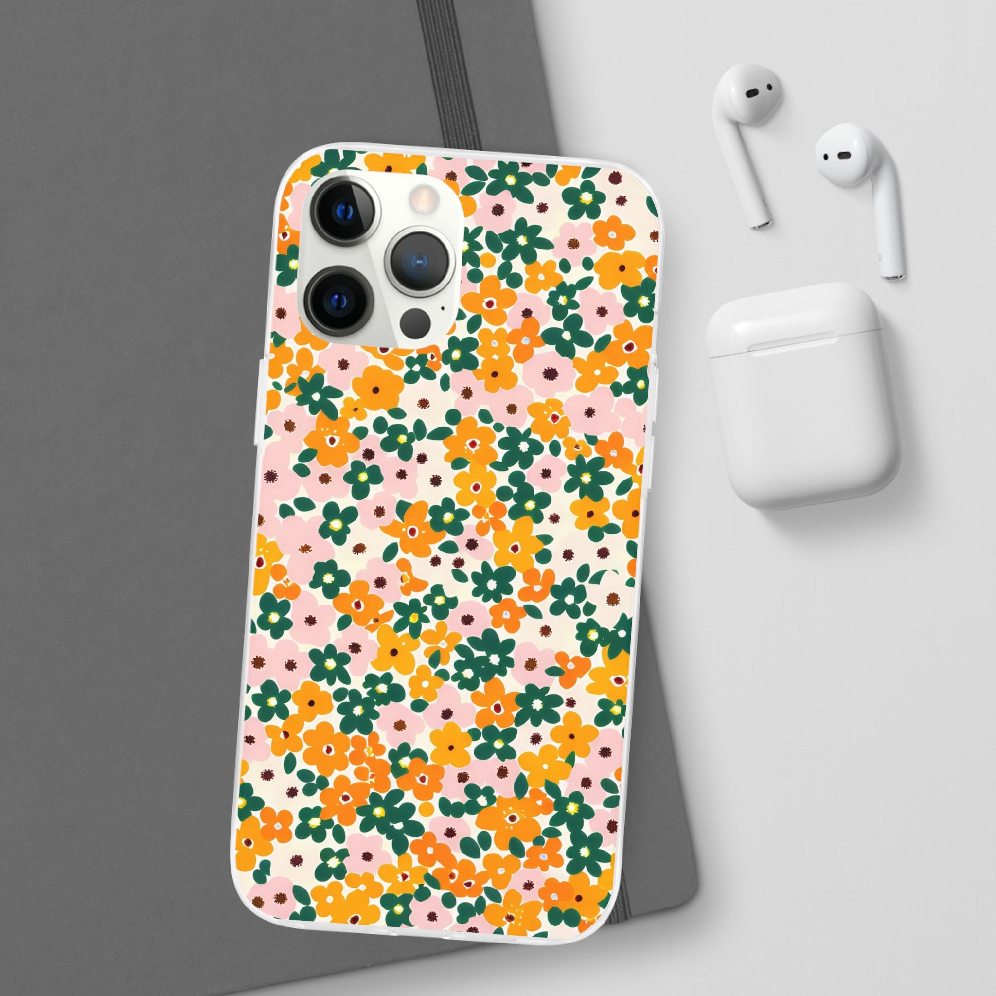 Vibrant Floral Flexi Case, Artsulli - Art is Long, Life is Short, Phone Case, , , , , , ,