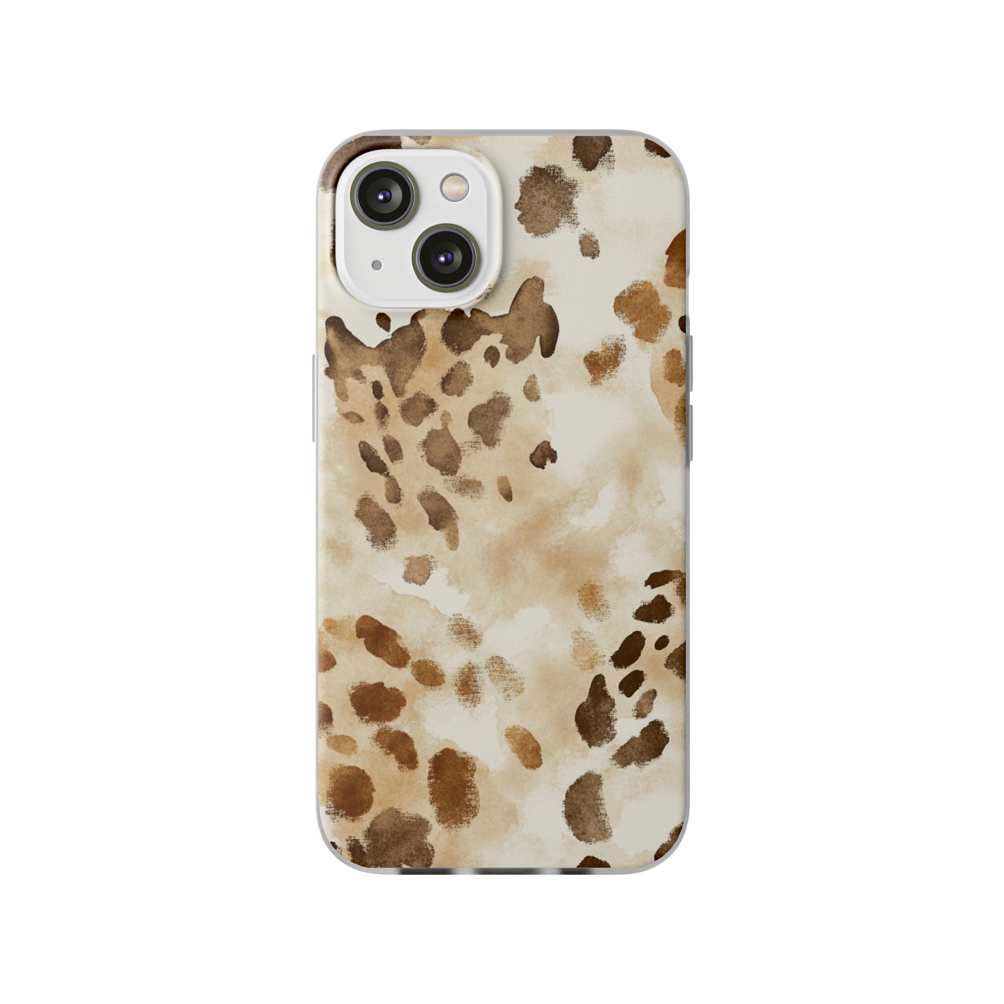 Brown and Beige Watercolor Dalmatian Phone Case, Artsulli - Art is Long, Life is Short, Phone Case, Size, iPhone 14, , , , , 27445191221716980602