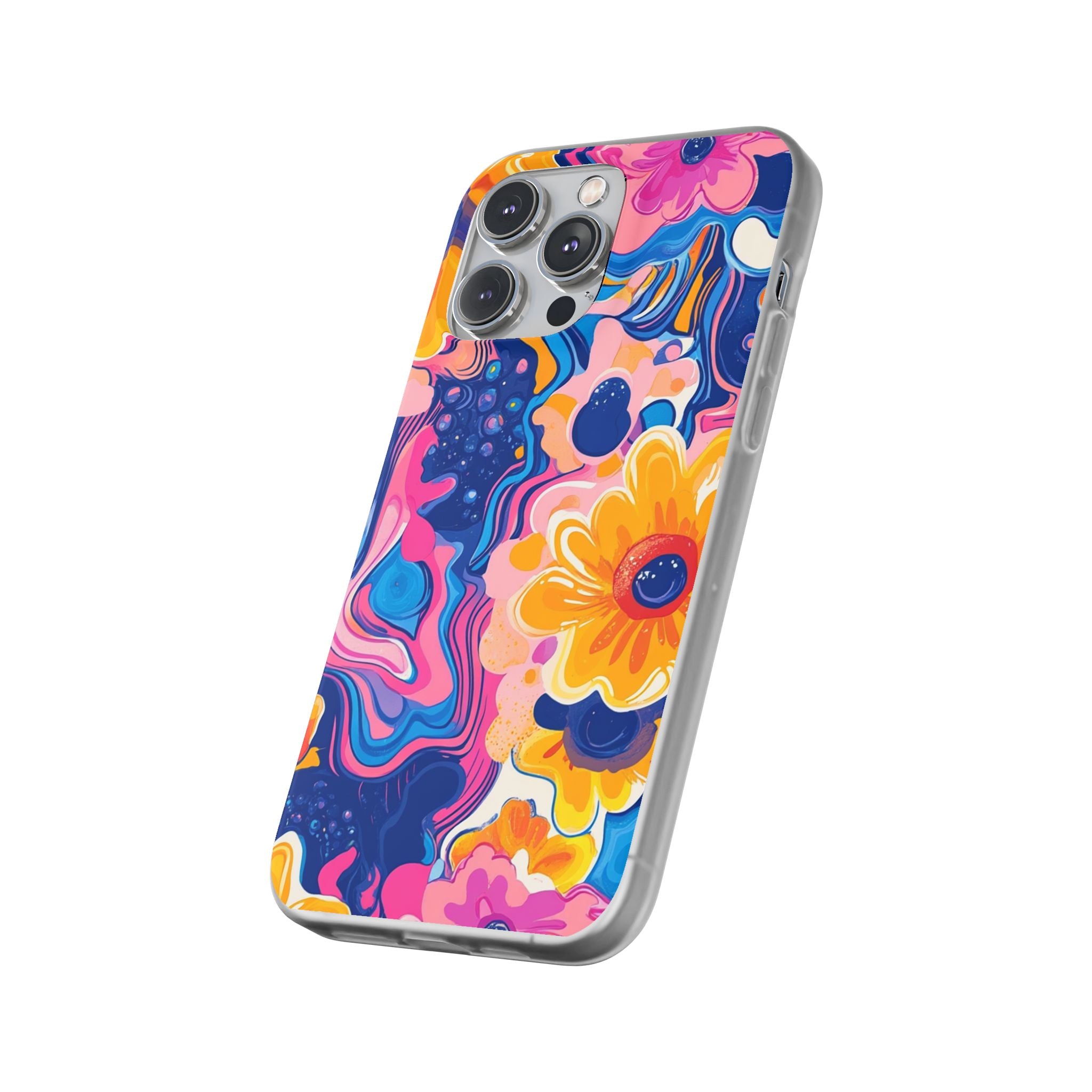 Psychedelic Floral iPhone Case, Artsulli - Art is Long, Life is Short, Phone Case, , , , , , ,