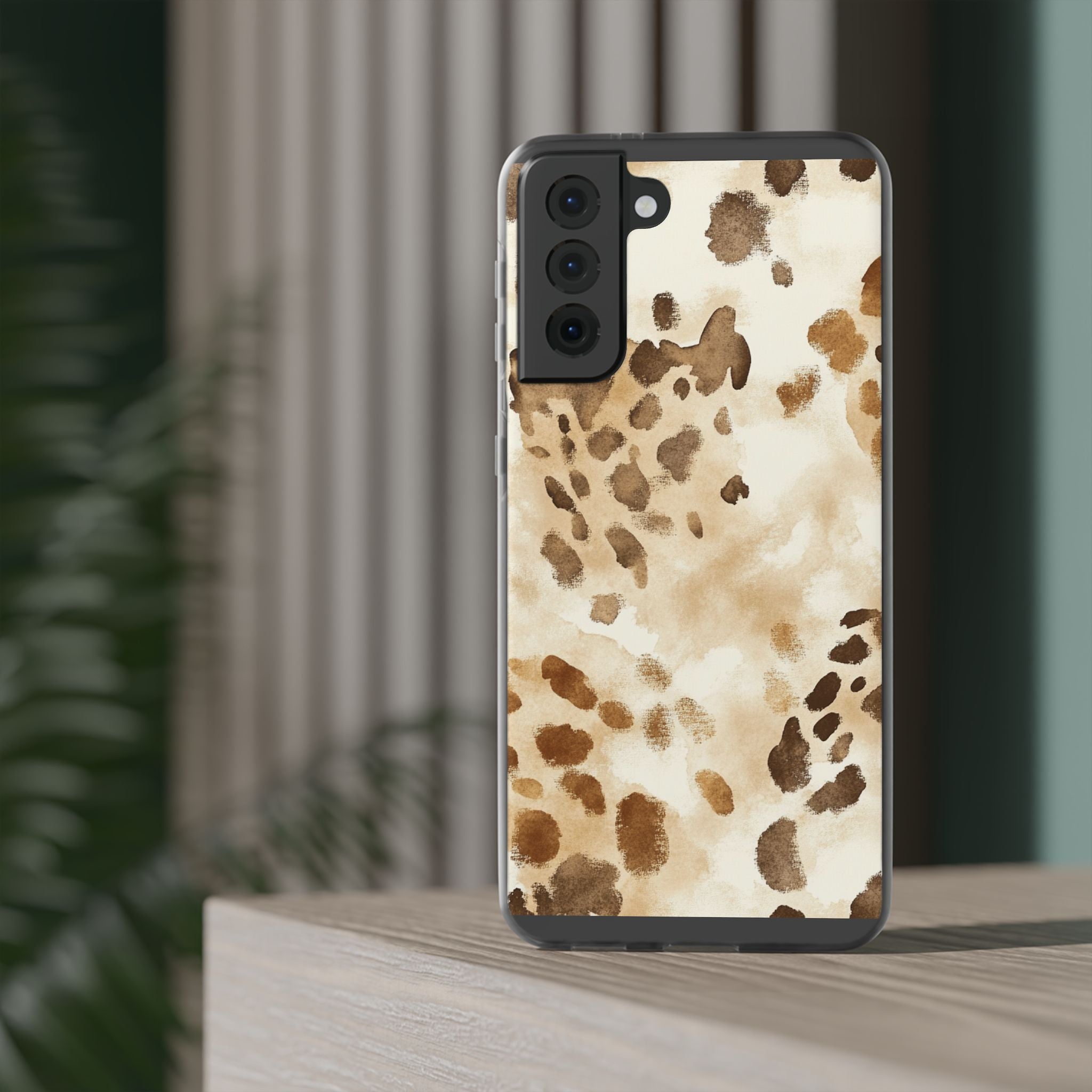 Brown and Beige Watercolor Dalmatian Phone Case, Artsulli - Art is Long, Life is Short, Phone Case, , , , , , ,