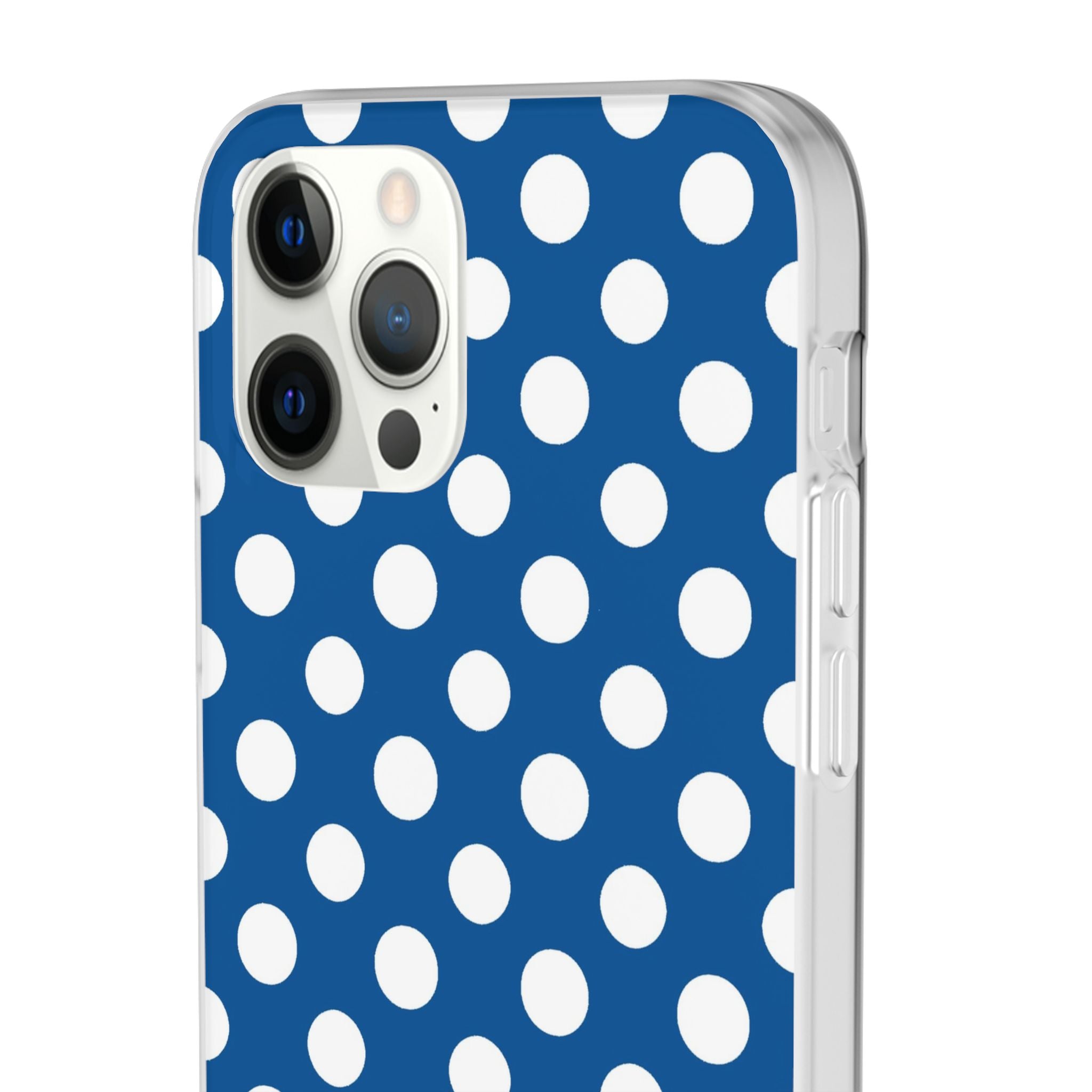 Blue and White Polka Dot iPhone Case, Artsulli - Art is Long, Life is Short, Phone Case, , , , , , ,