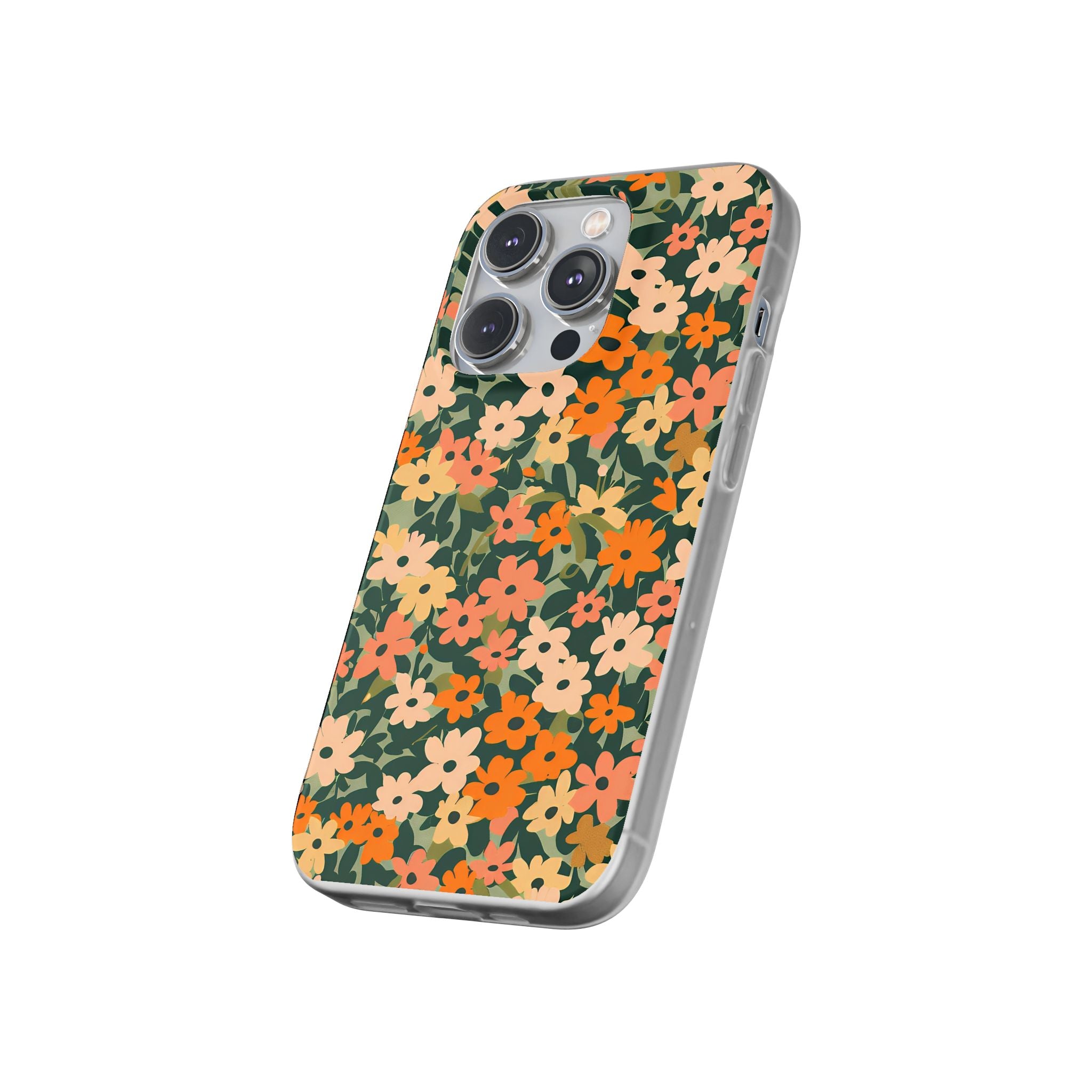 Vibrant Floral Clear Phone Case, Artsulli - Art is Long, Life is Short, Phone Case, , , , , , ,