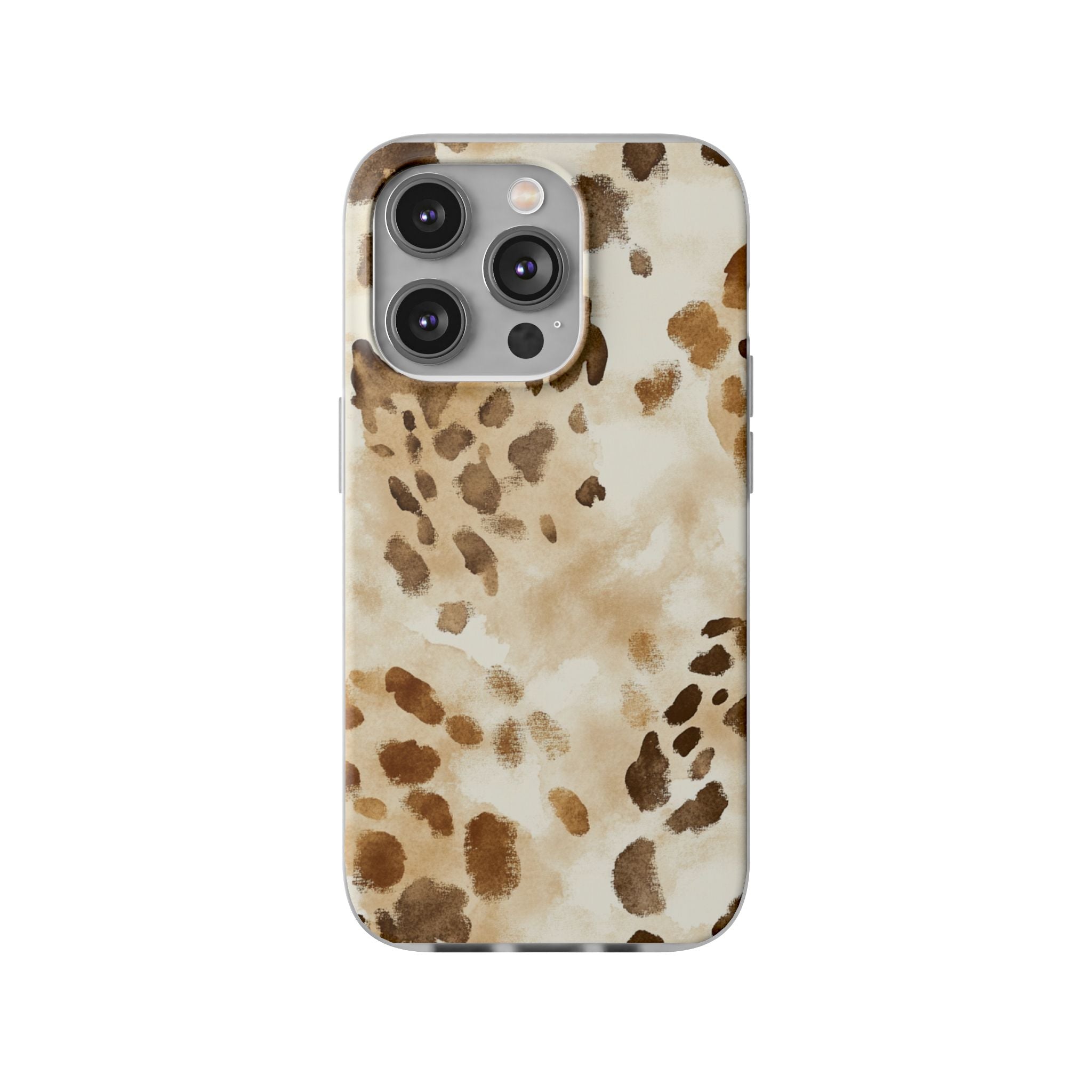 Brown and Beige Watercolor Dalmatian Phone Case, Artsulli - Art is Long, Life is Short, Phone Case, Size, iPhone 14 Pro with gift packaging, , , , , 21559281787458259598