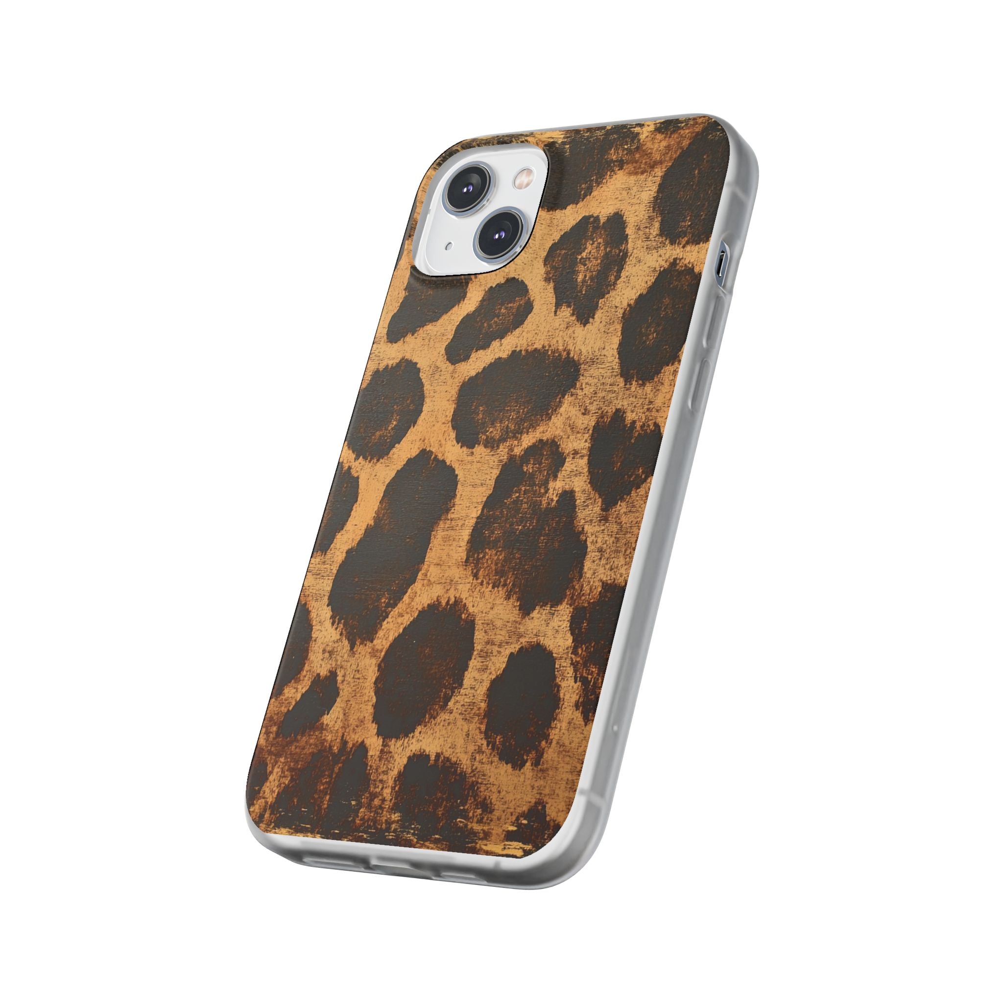 Brown Leopard Print iPhone Case, Artsulli - Art is Long, Life is Short, Phone Case, , , , , , ,