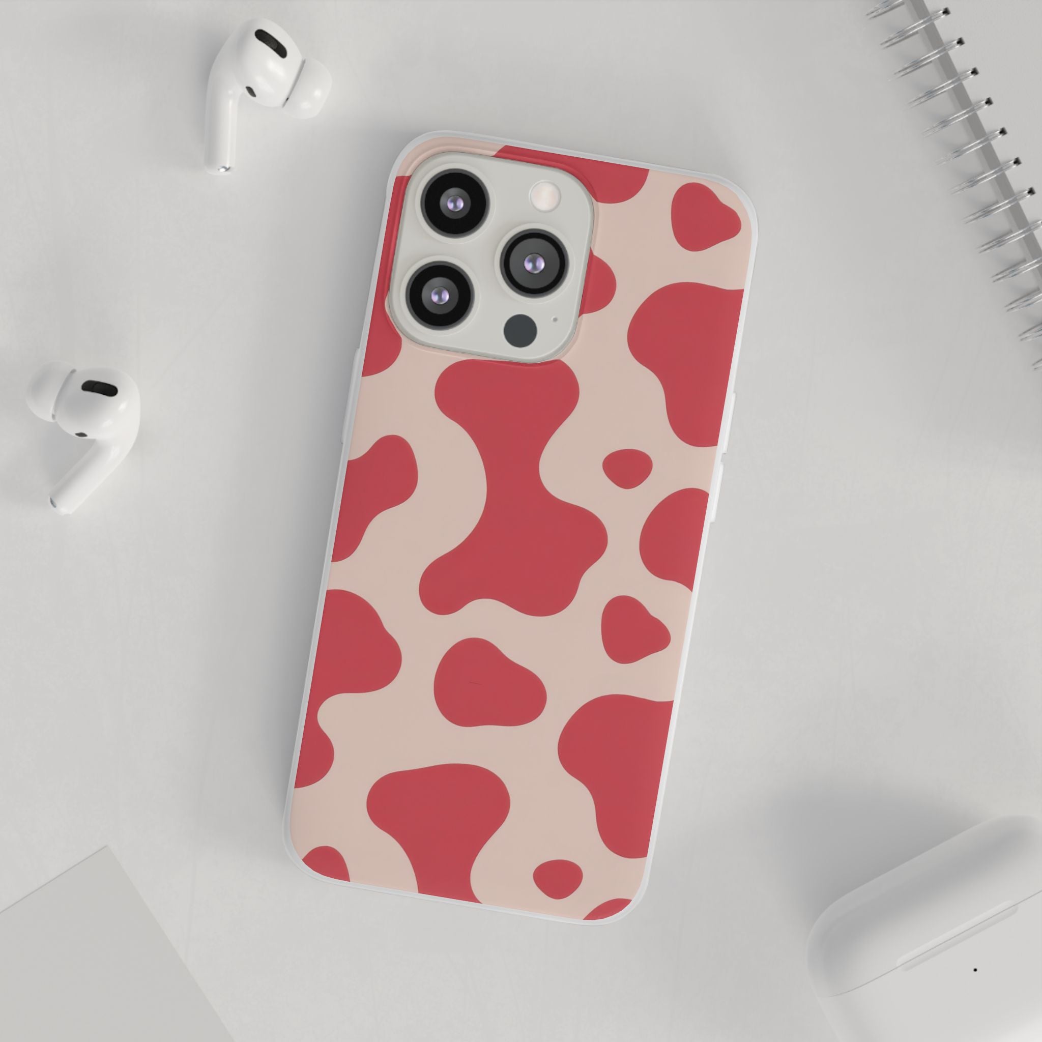 Red Jungle Cow Flexi Cases, Artsulli - Art is Long, Life is Short, Phone Case, , , , , , ,