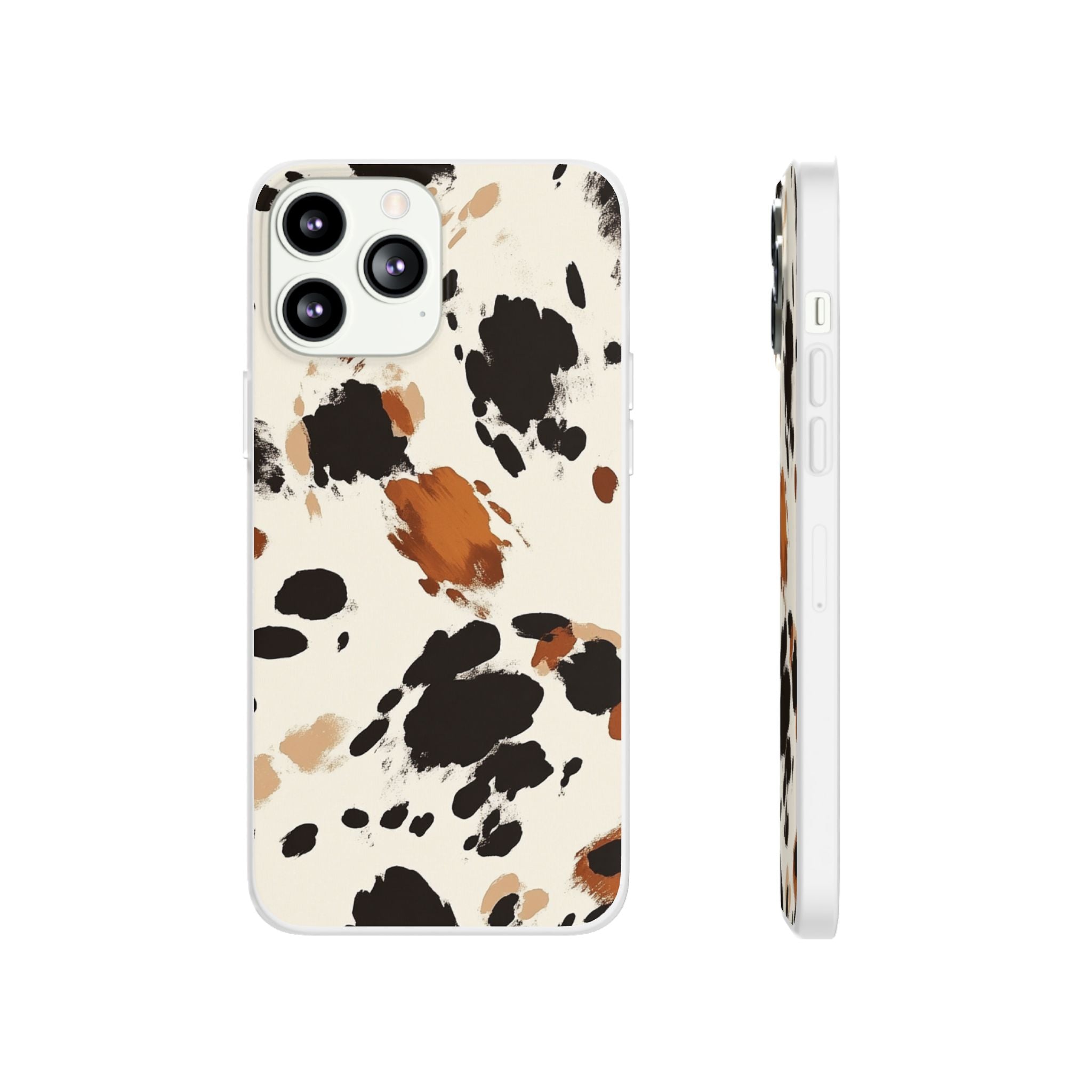 Brown Cow Print Phone Case, Artsulli - Art is Long, Life is Short, Phone Case, Size, iPhone 13 Pro Max with gift packaging, , , , , 17108308896975888824