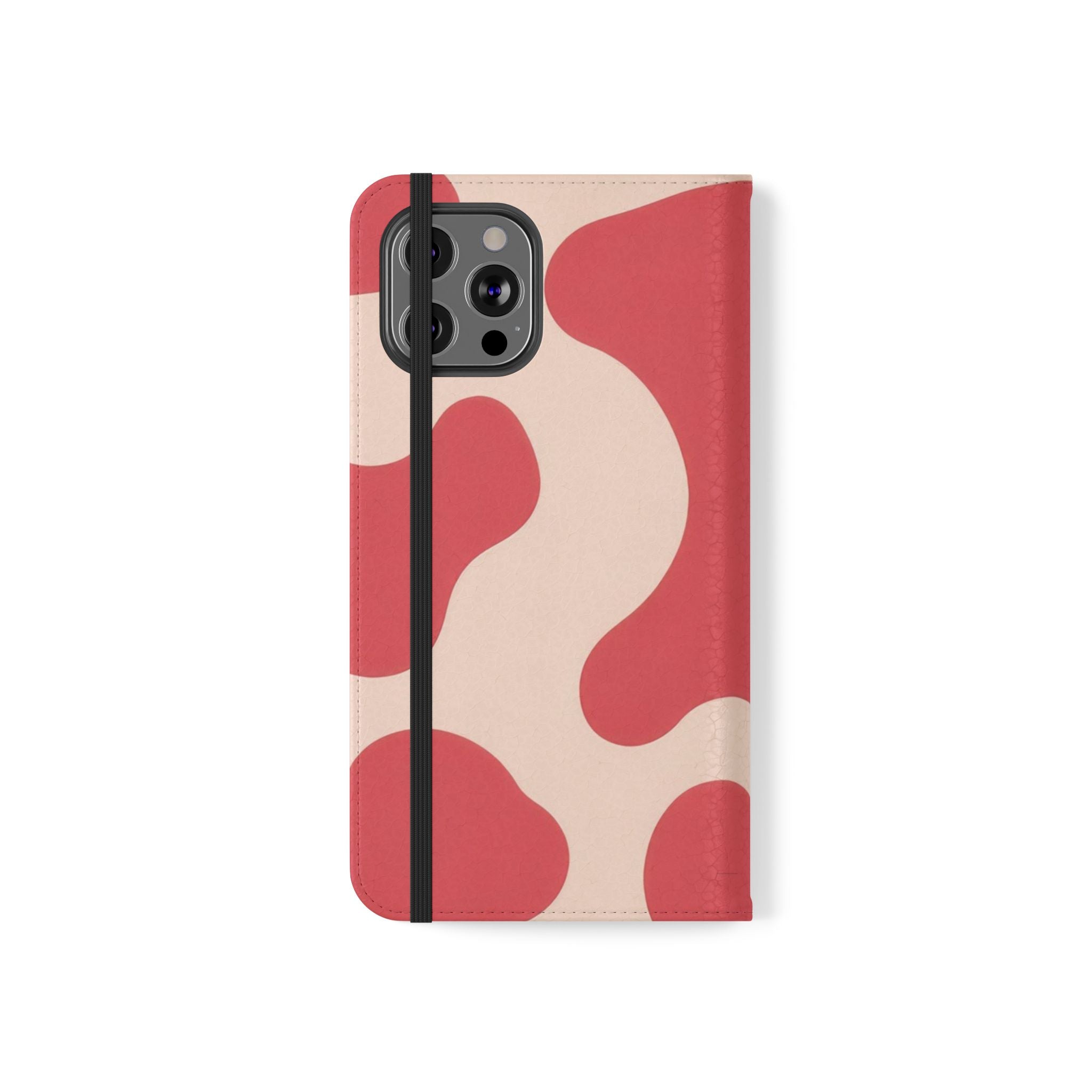 Red Jungle Cow Flip Cases, Artsulli - Art is Long, Life is Short, Phone Case, , , , , , ,