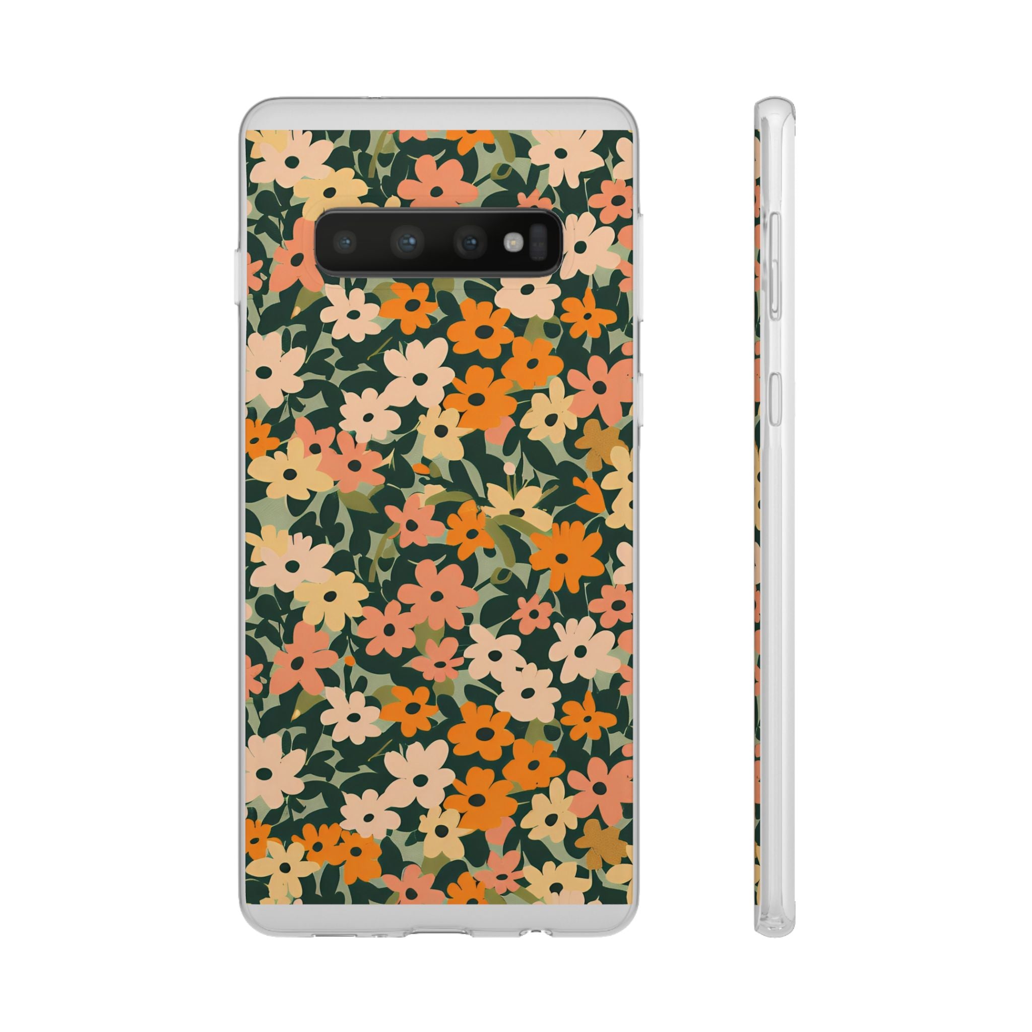 Vibrant Floral Clear Phone Case, Artsulli - Art is Long, Life is Short, Phone Case, Size, Samsung Galaxy S10 with gift packaging, , , , , 29349489343369124393