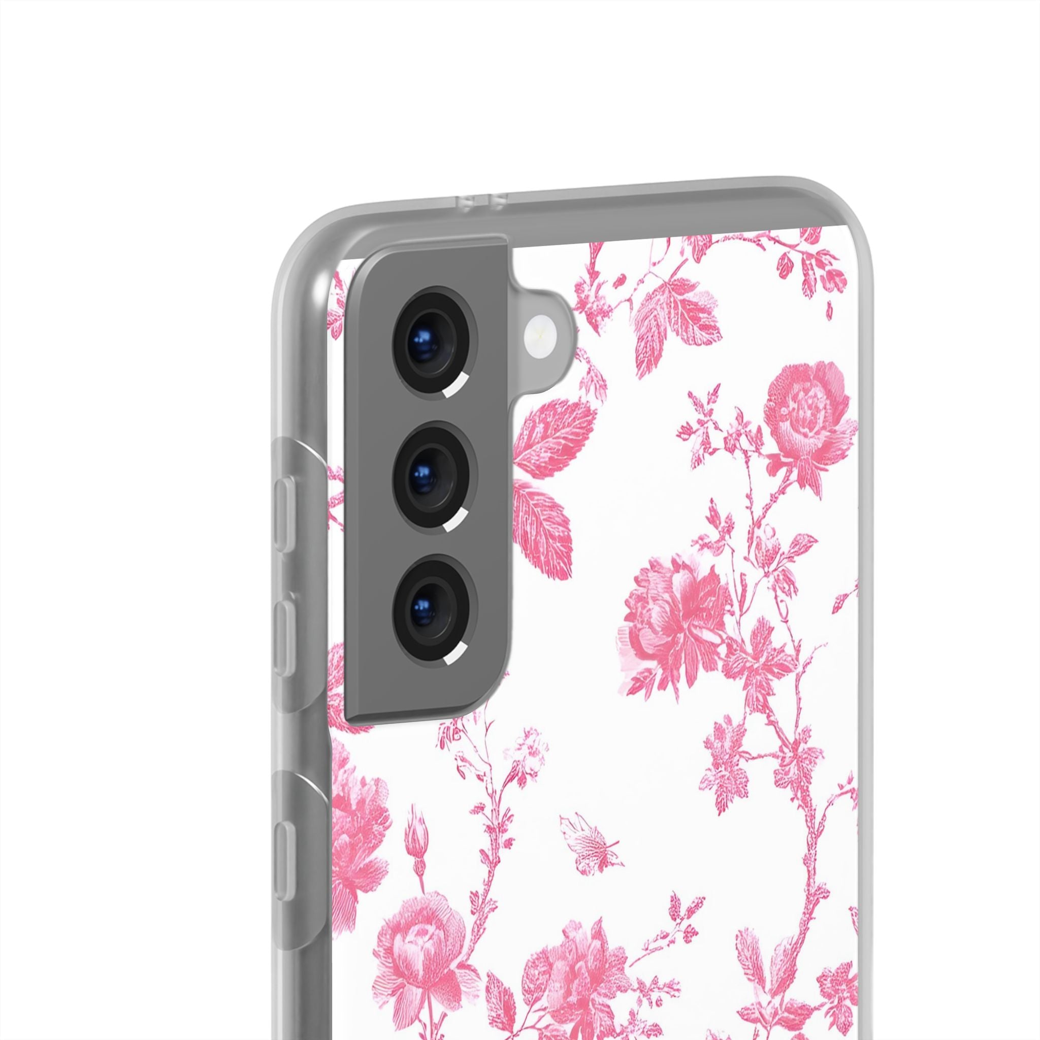 Pink and White Floral iPhone Case