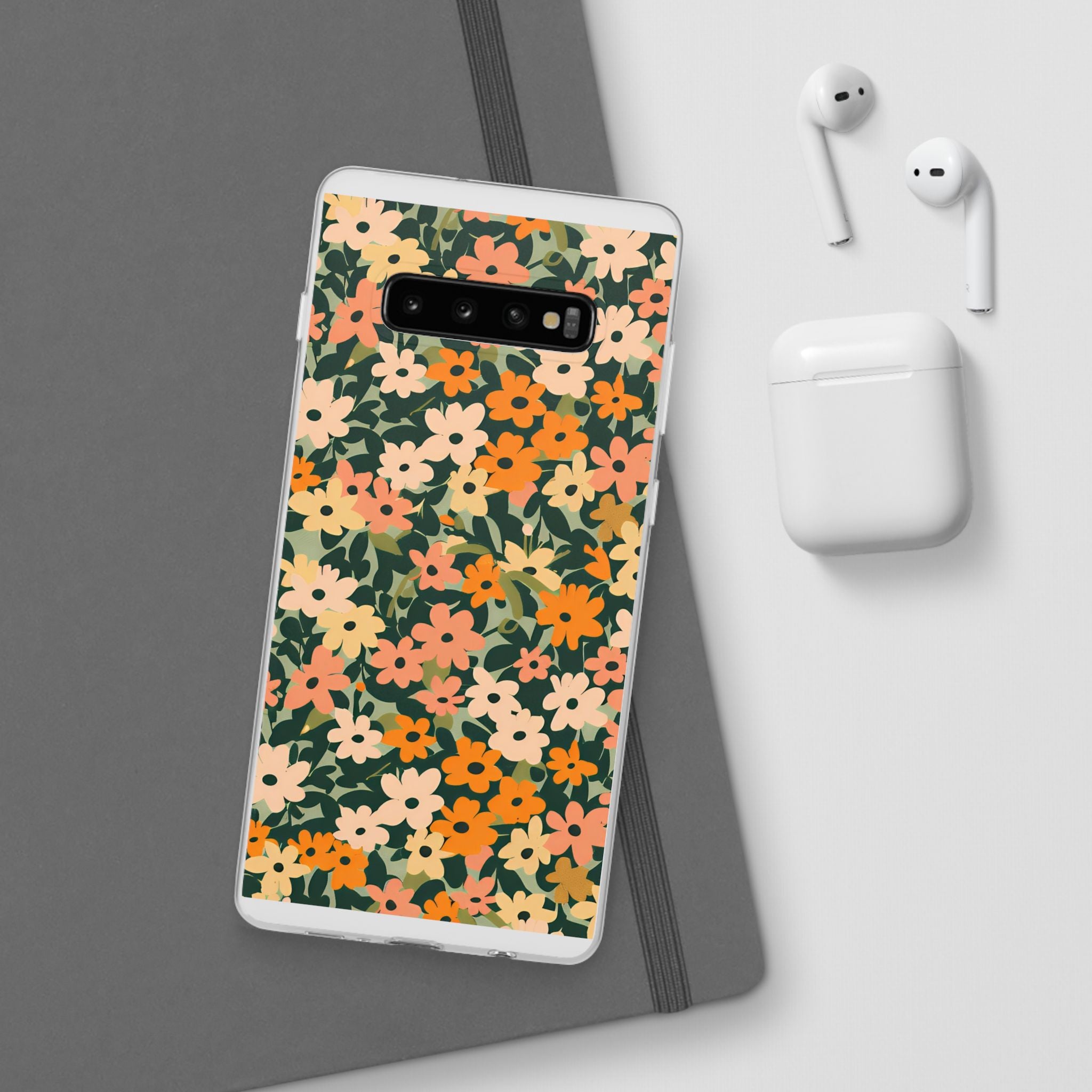 Vibrant Floral Clear Phone Case, Artsulli - Art is Long, Life is Short, Phone Case, , , , , , ,