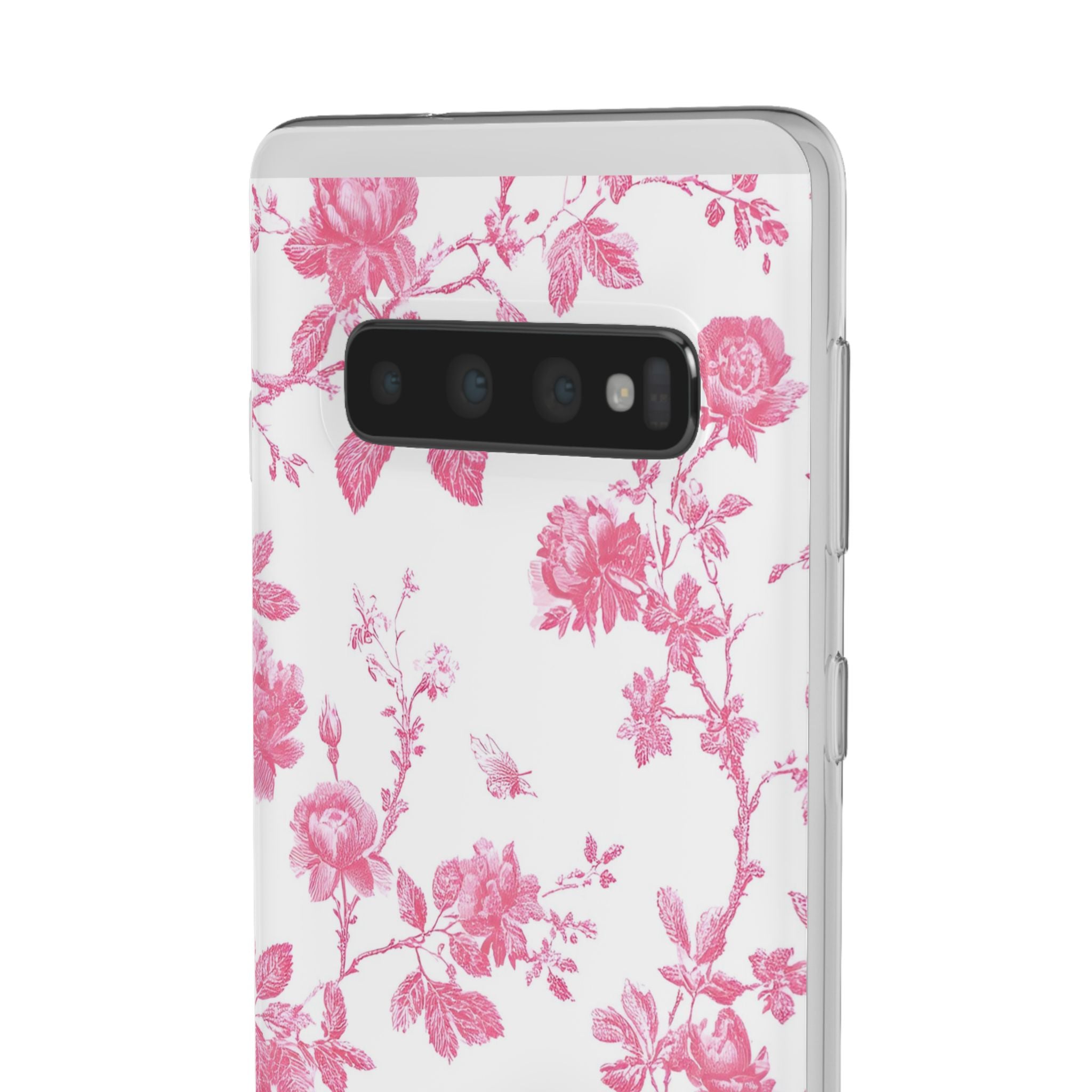 Pink and White Floral iPhone Case