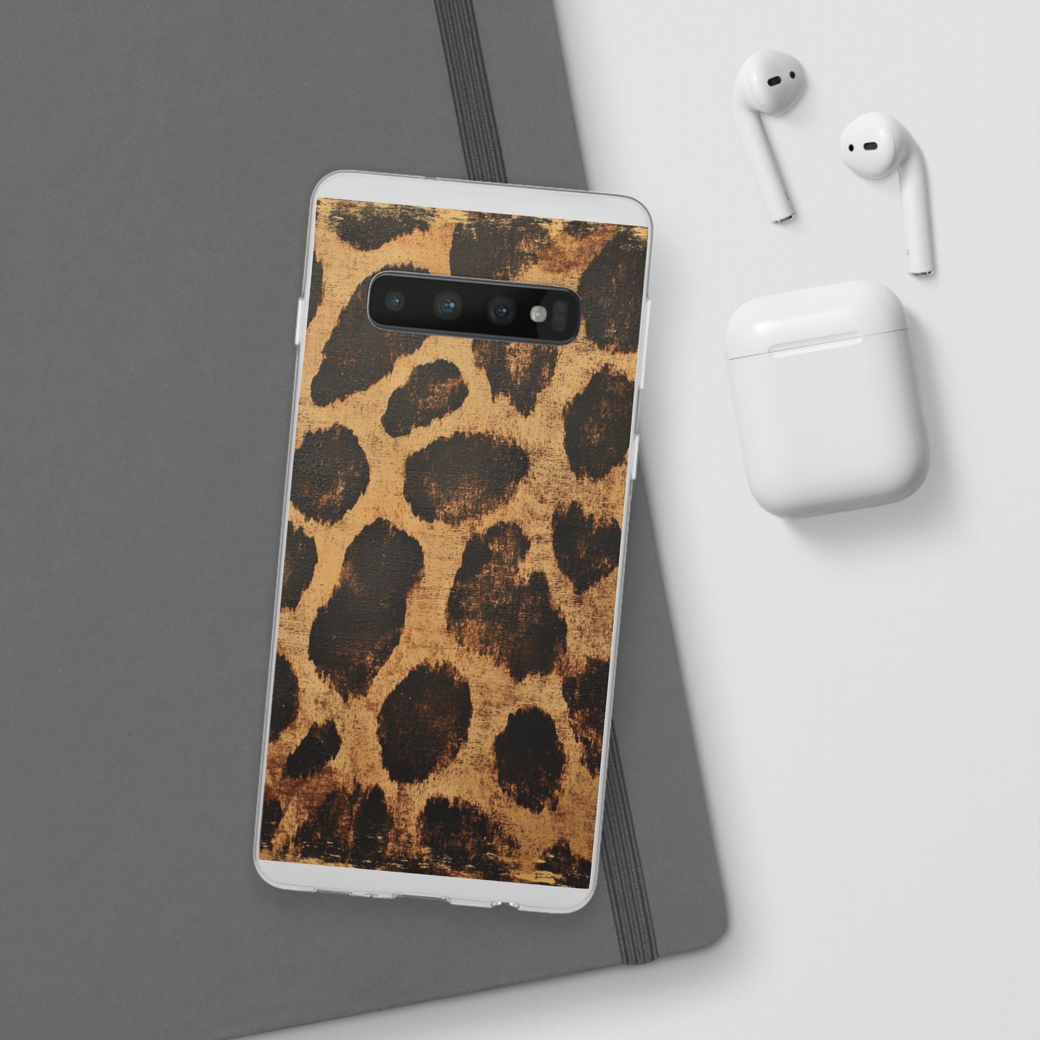 Brown Leopard Print iPhone Case, Artsulli - Art is Long, Life is Short, Phone Case, , , , , , ,