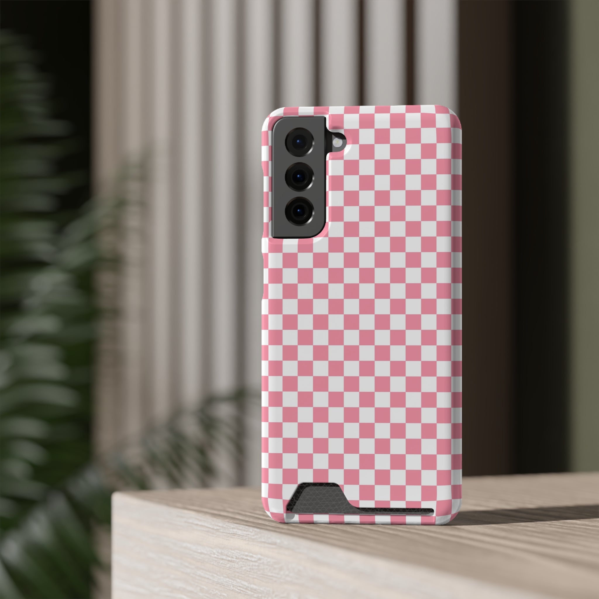 Brigandine Checkered Scene Phone Case With Card Holder, Artsulli - Art is Long, Life is Short, Phone Case, , , , , , ,