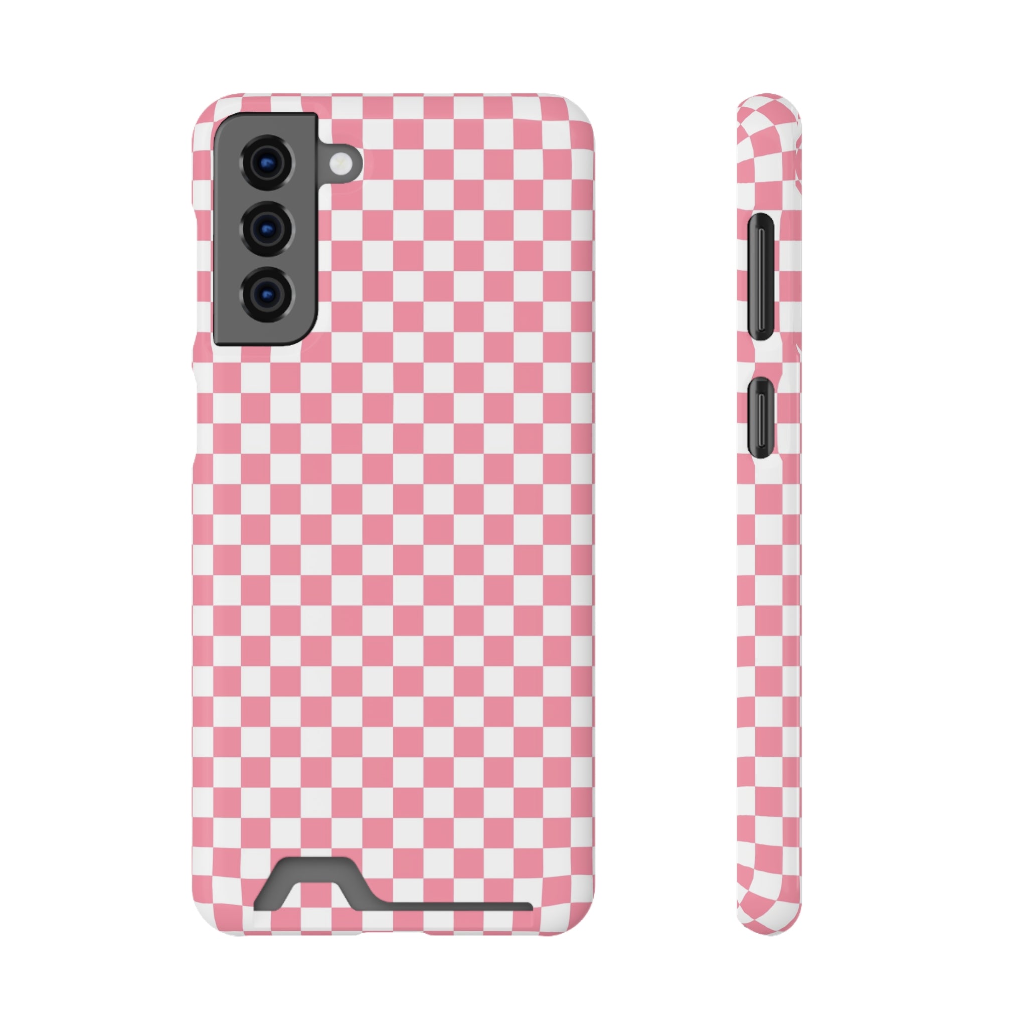 Brigandine Checkered Scene Phone Case With Card Holder, Artsulli - Art is Long, Life is Short, Phone Case, Size, Samsung Galaxy S21 Plus, Surface, Glossy, Shape, Without gift packaging, 16215786146446269783