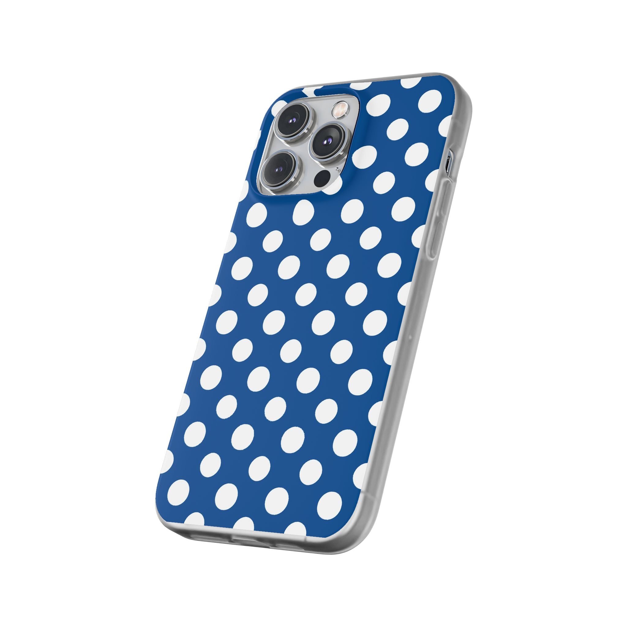Blue and White Polka Dot iPhone Case, Artsulli - Art is Long, Life is Short, Phone Case, , , , , , ,
